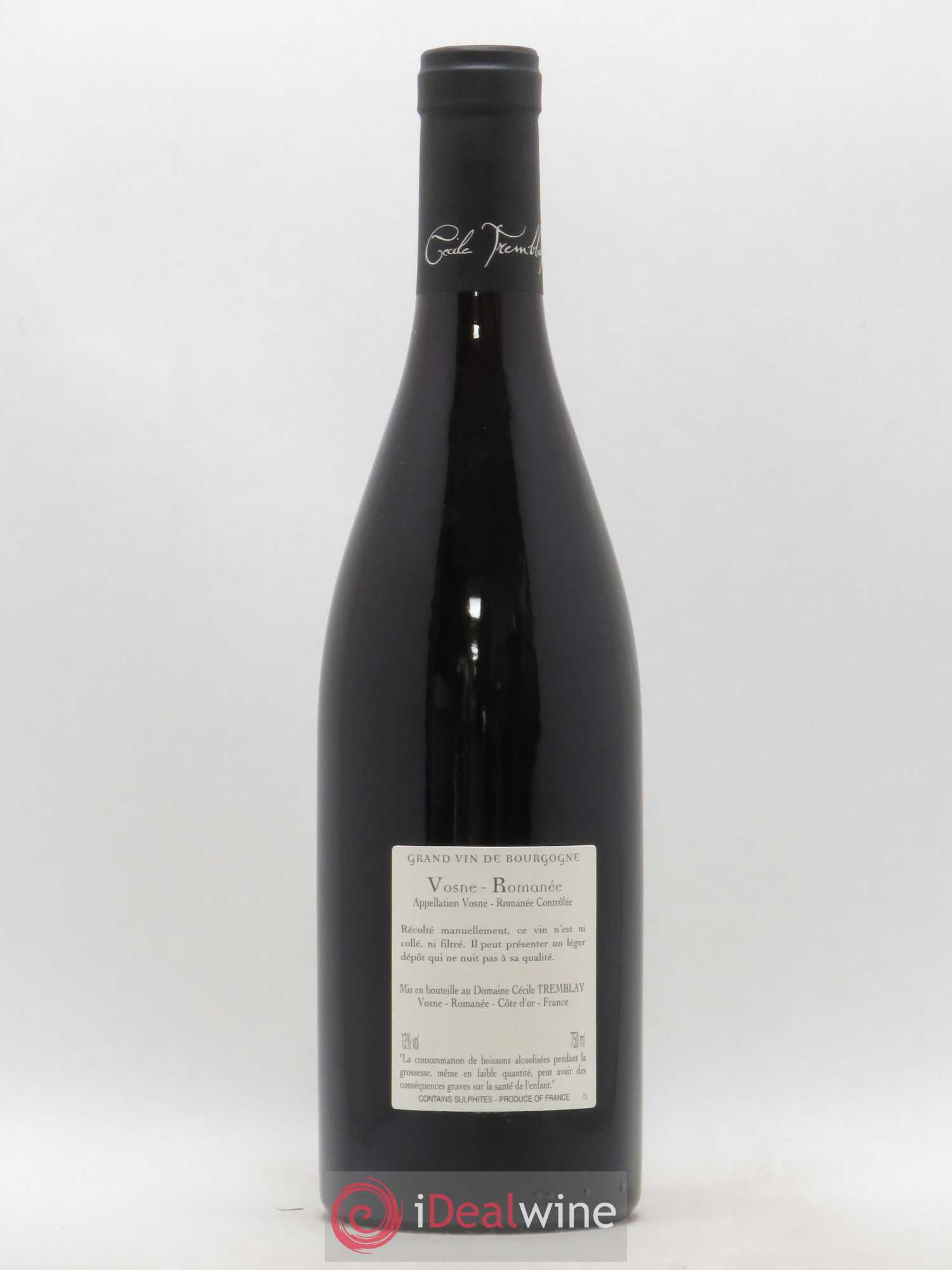 Vosne-Romanée Vieilles Vignes Cécile Tremblay 2016 - Lot de 1 bouteille - 1