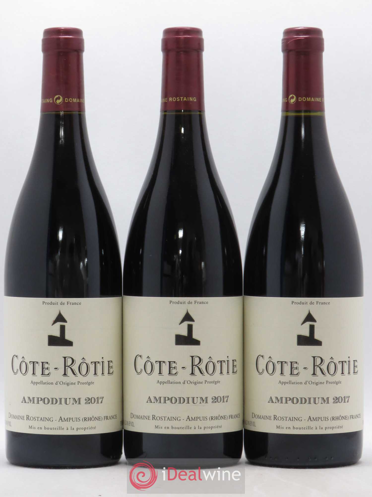 Côte-Rôtie Ampodium René Rostaing 2017 - Lot of 3 bottles - 0