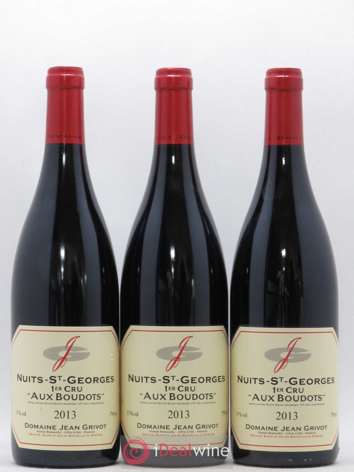 Nuits-Saint-Georges 1er Cru Aux Boudots Jean Grivot 2013 - Lot de 3 bouteilles - 0