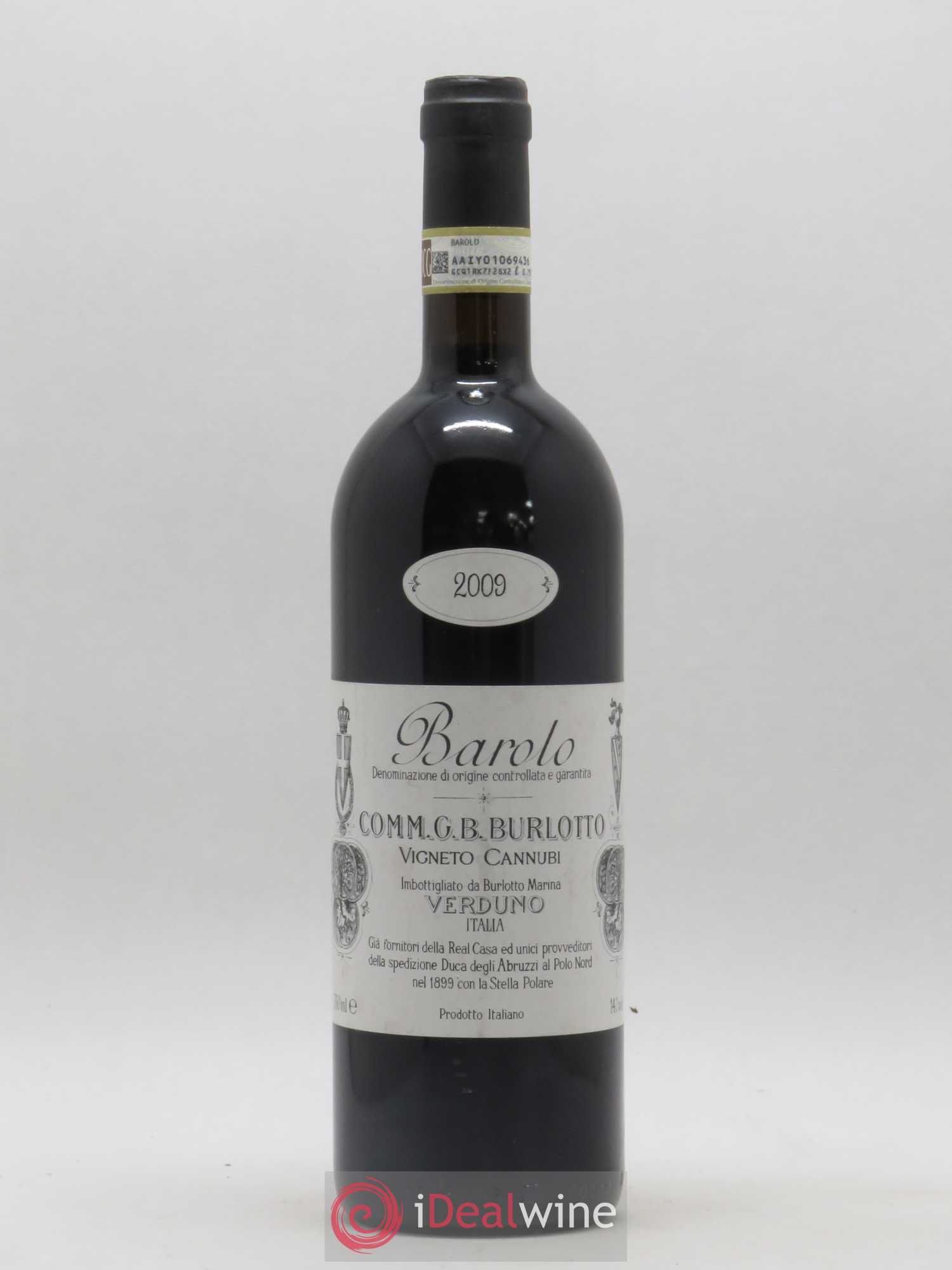Barolo DOCG Cannubi Comm. Giovan Battista Burlotto 2009 - Lot de 1 bouteille - 0