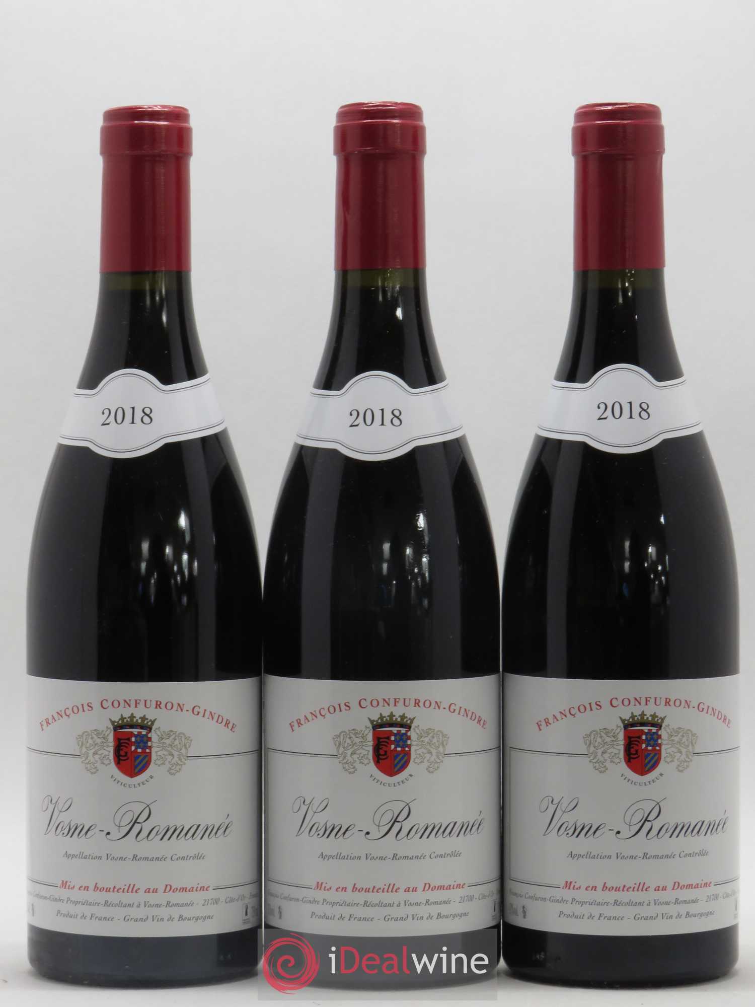 Vosne-Romanée Confuron Gindre 2018 - Lot de 3 bouteilles - 0