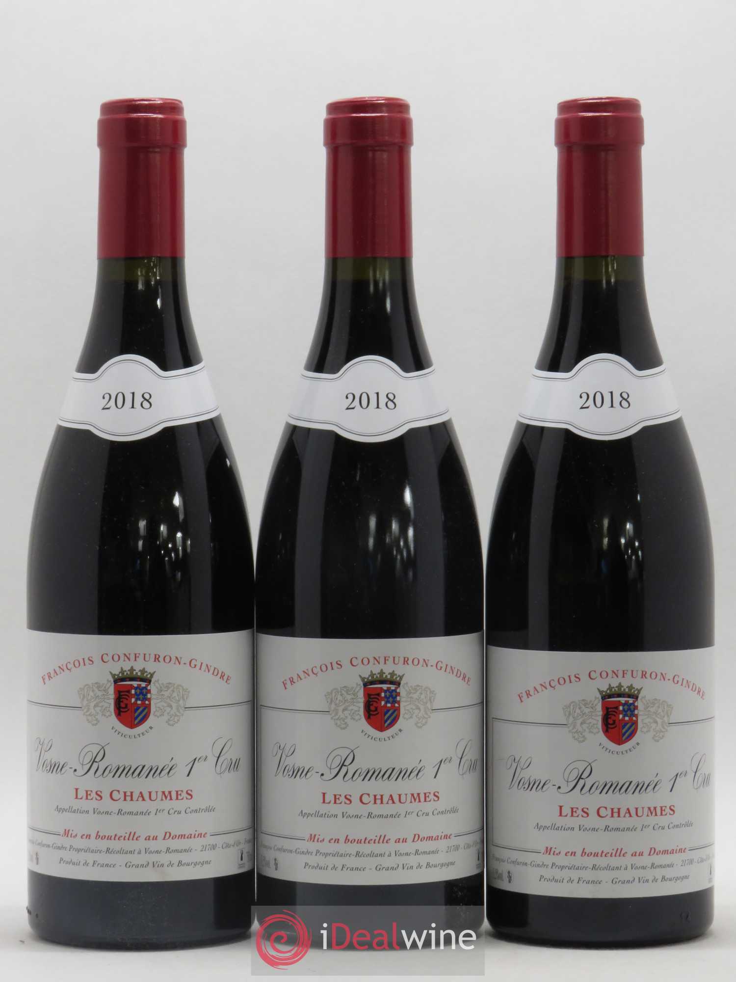 Vosne-Romanée 1er Cru Les Chaumes Confuron Gindre 2018 - Posten von 3 Flaschen - 0