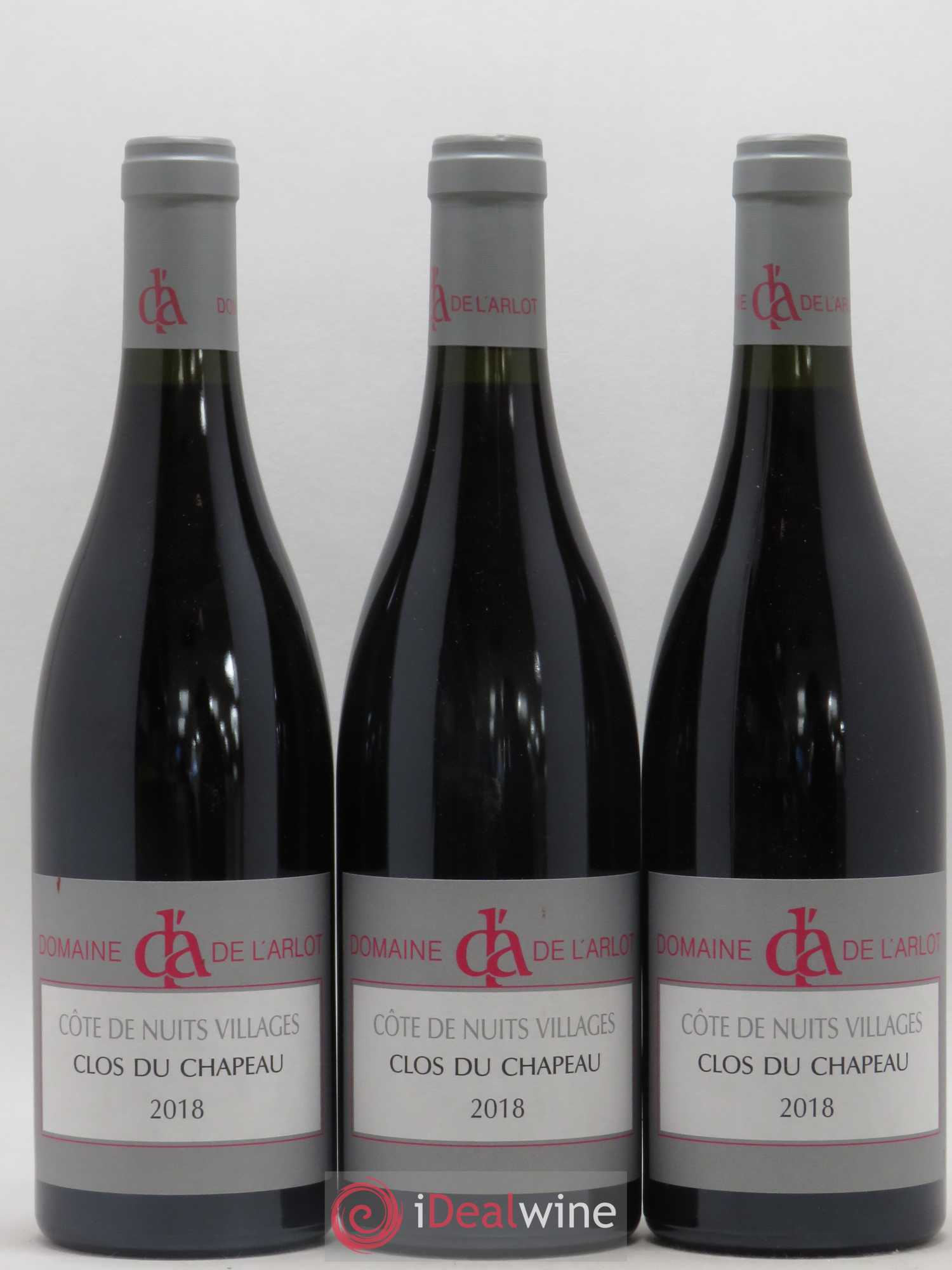Côte de Nuits-Villages Clos du Chapeau Domaine de l'Arlot 2018 - Lot de 3 bouteilles - 0