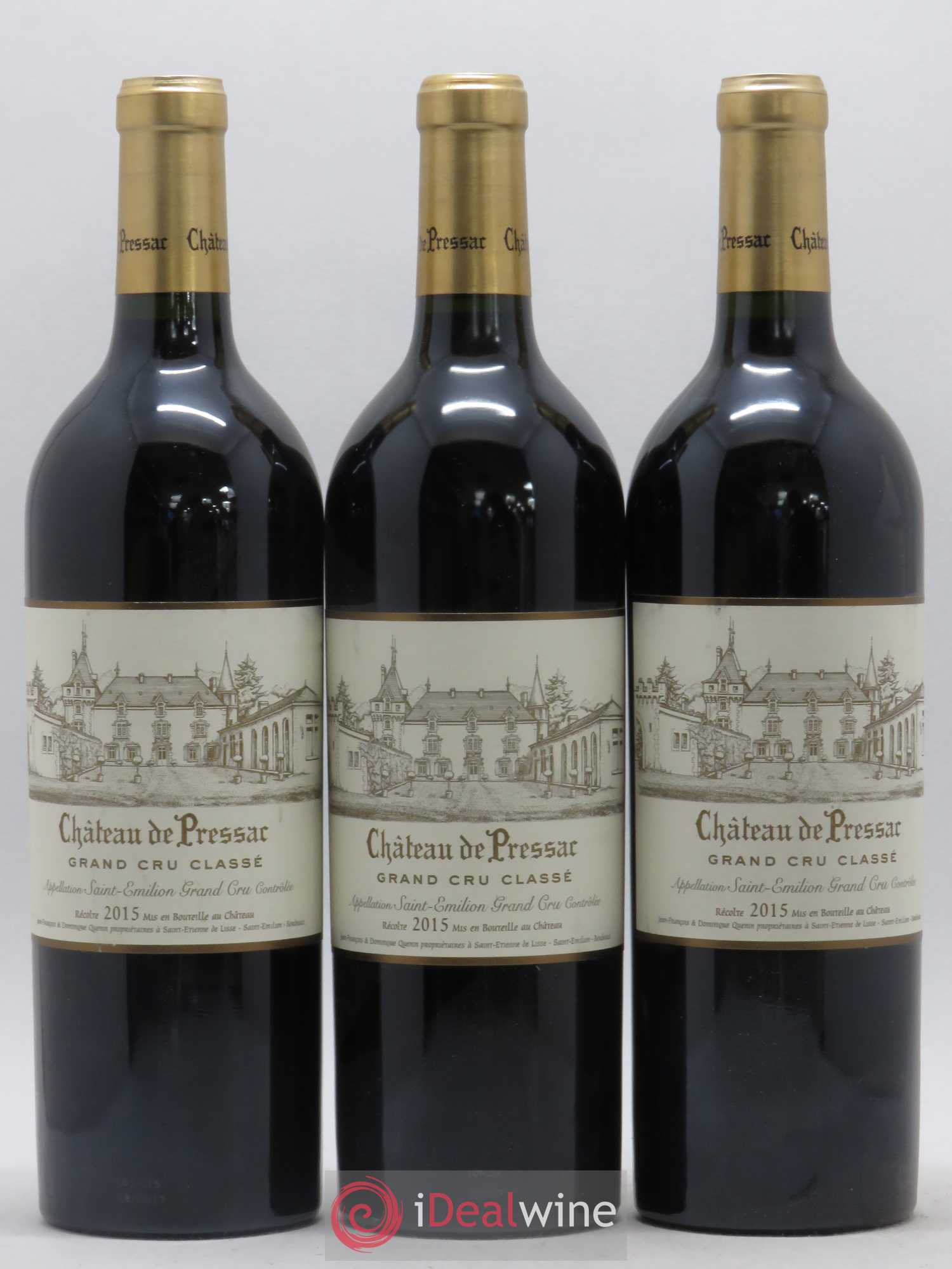 Château de Pressac Grand Cru Classé 2015 - Lot de 12 bouteilles - 2