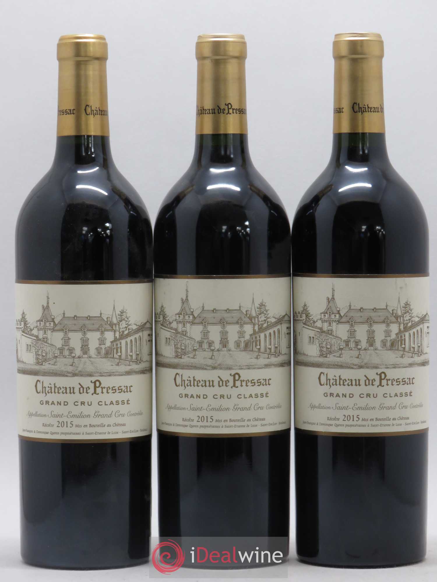 Château de Pressac Grand Cru Classé 2015 - Lot de 12 bouteilles - 3