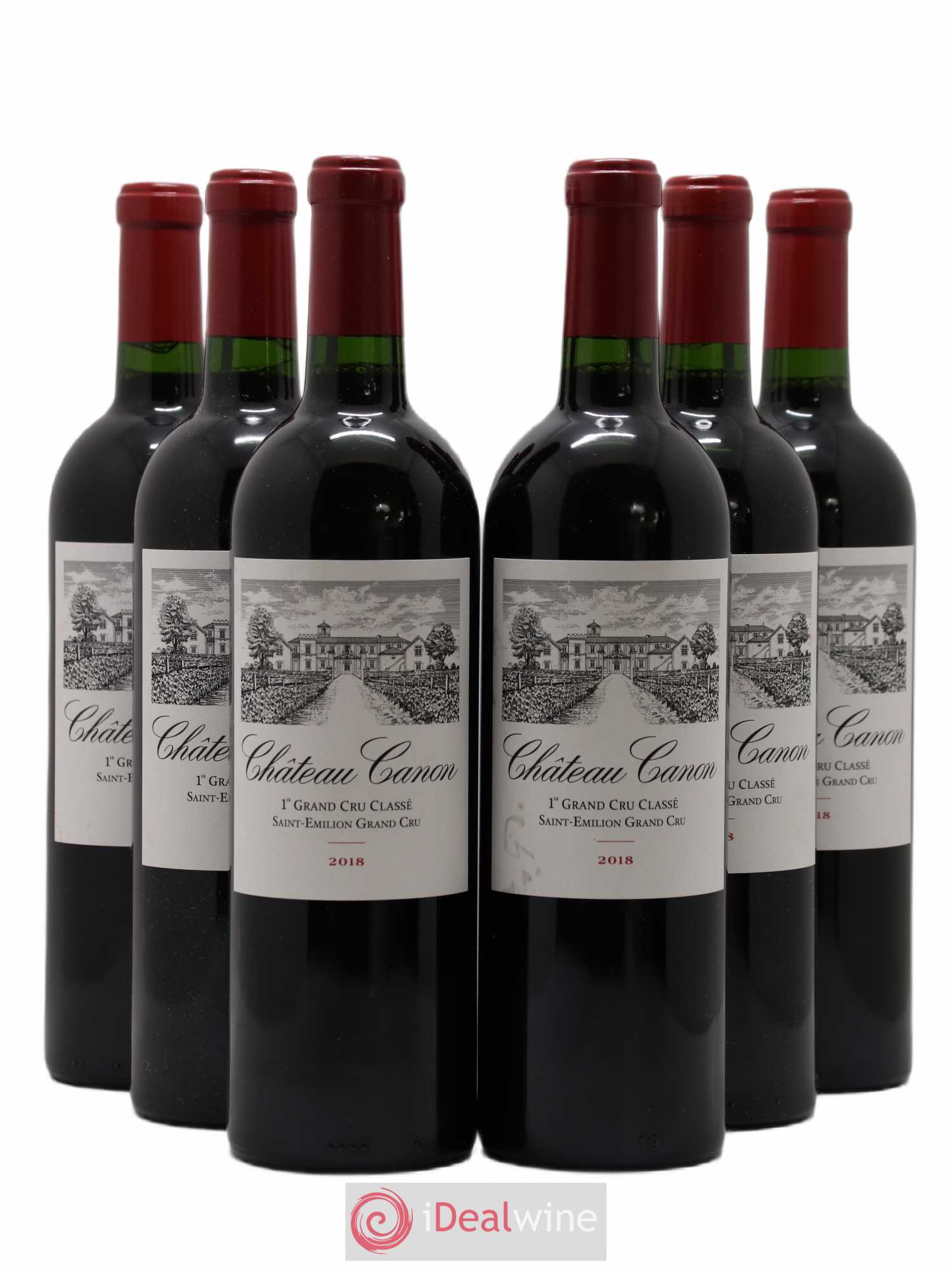 Château Canon 1er Grand Cru Classé B 2018 - Lot de 6 bouteilles - 0