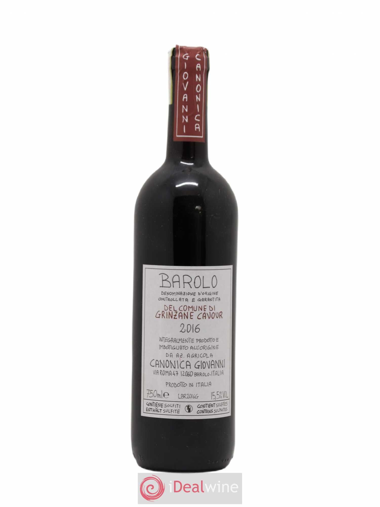 Barolo Grinzane Cavour Giovanni Canonica 2016 - Posten von 1 Flasche - 0