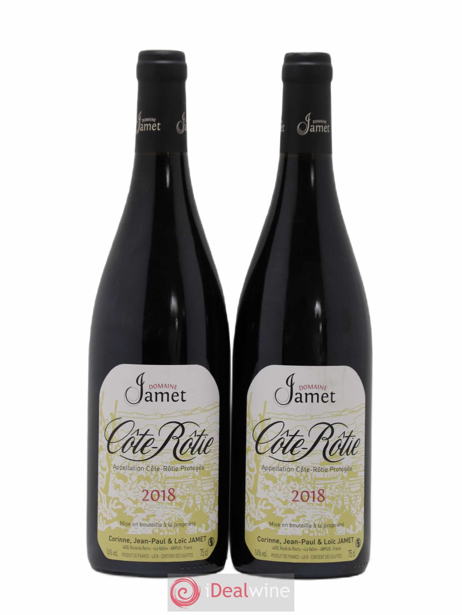 Côte-Rôtie Jamet (Domaine) 2018 - Lot de 2 bouteilles - 0