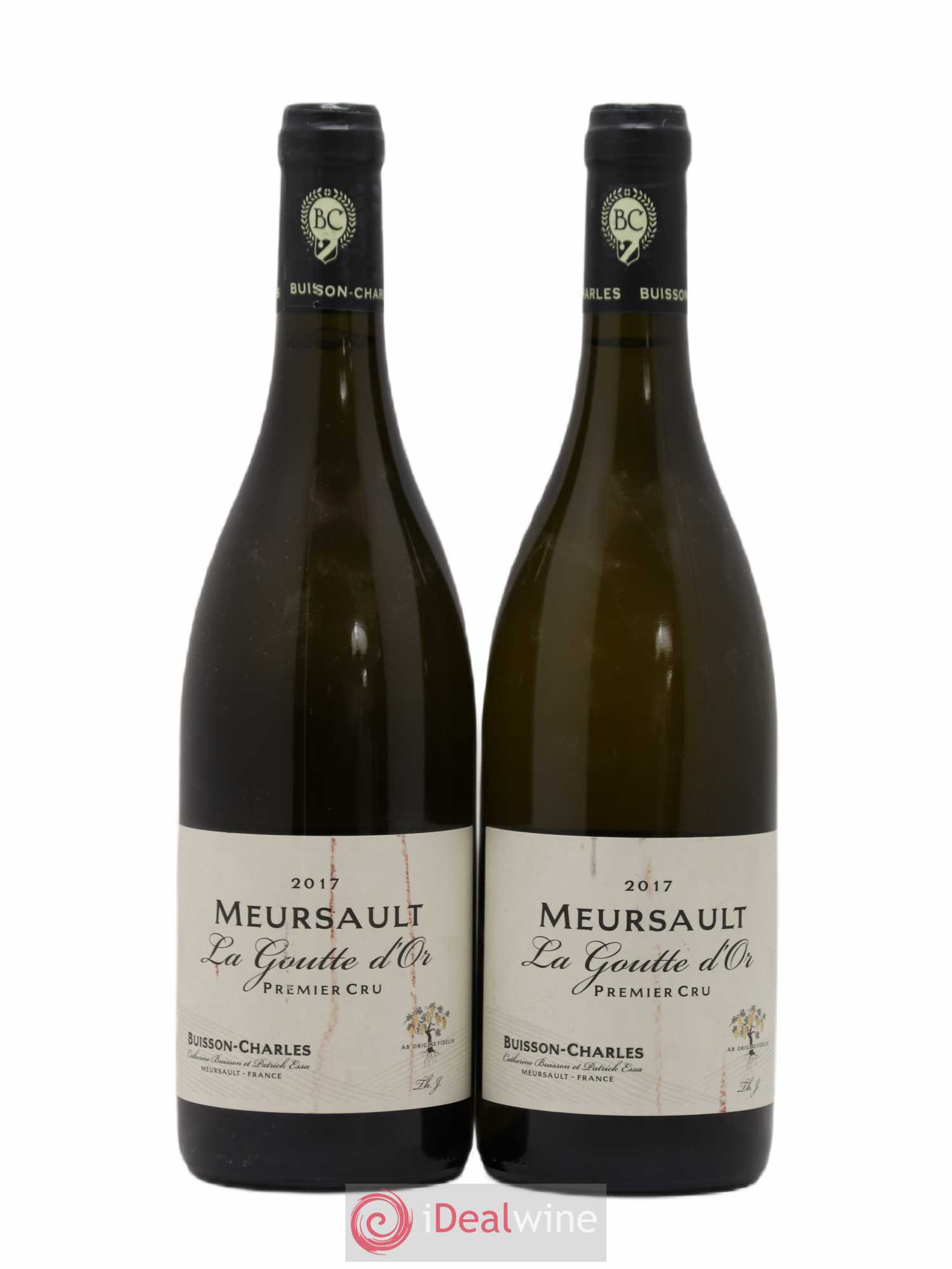 Meursault 1er Cru Goutte d'Or Buisson-Charles (Domaine) 2017 - Lotto di 2 bottiglie - 0