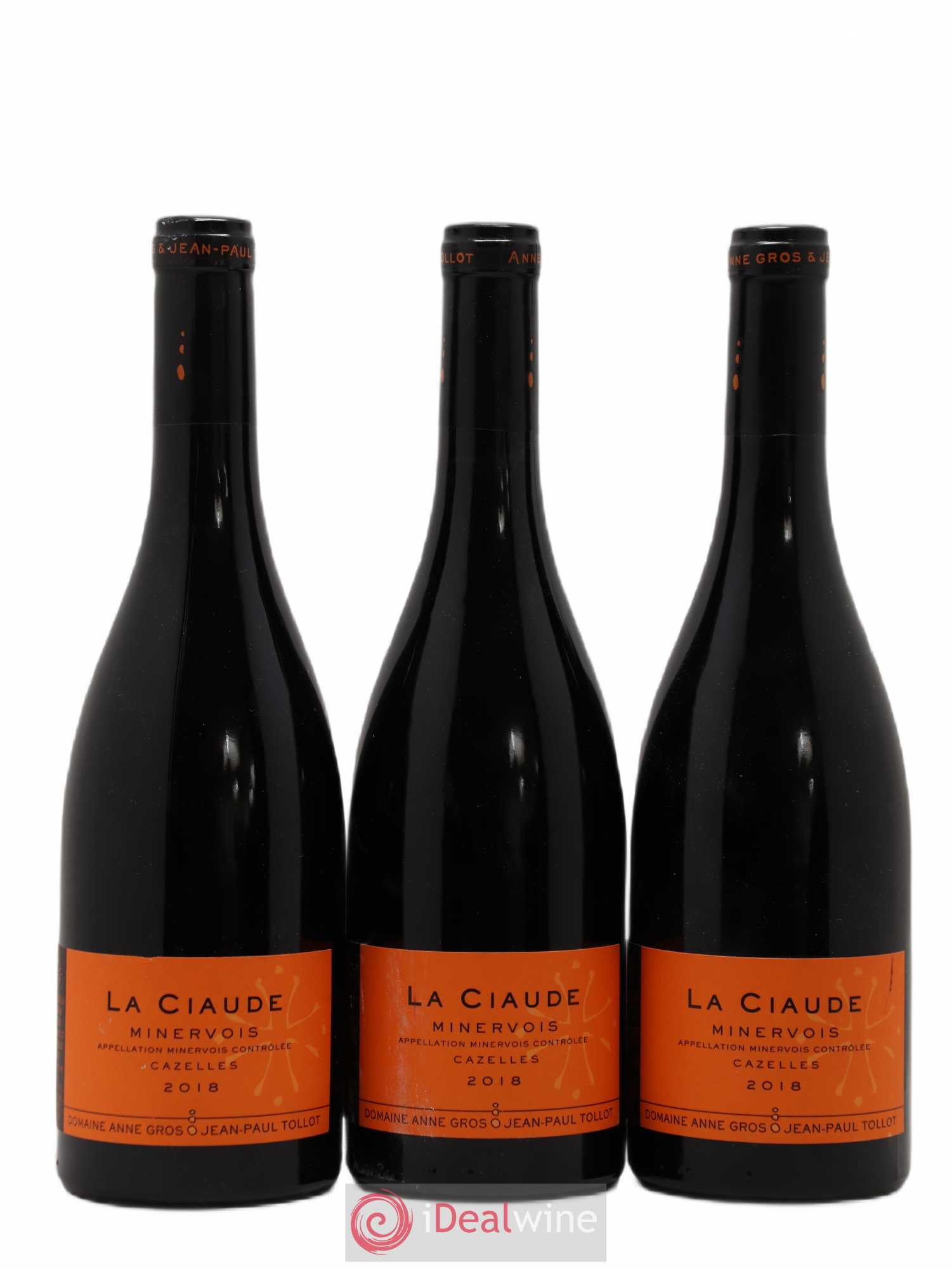 Minervois La Ciaude Anne Gros & Jean-Paul Tollot 2018 - Lot de 3 bouteilles - 0