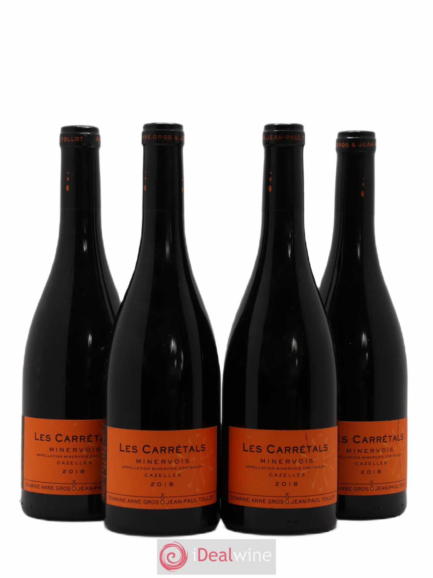 Minervois Les Carrétals Anne Gros et Jean-Paul Tollot 2018 - Posten von 4 Flaschen - 0