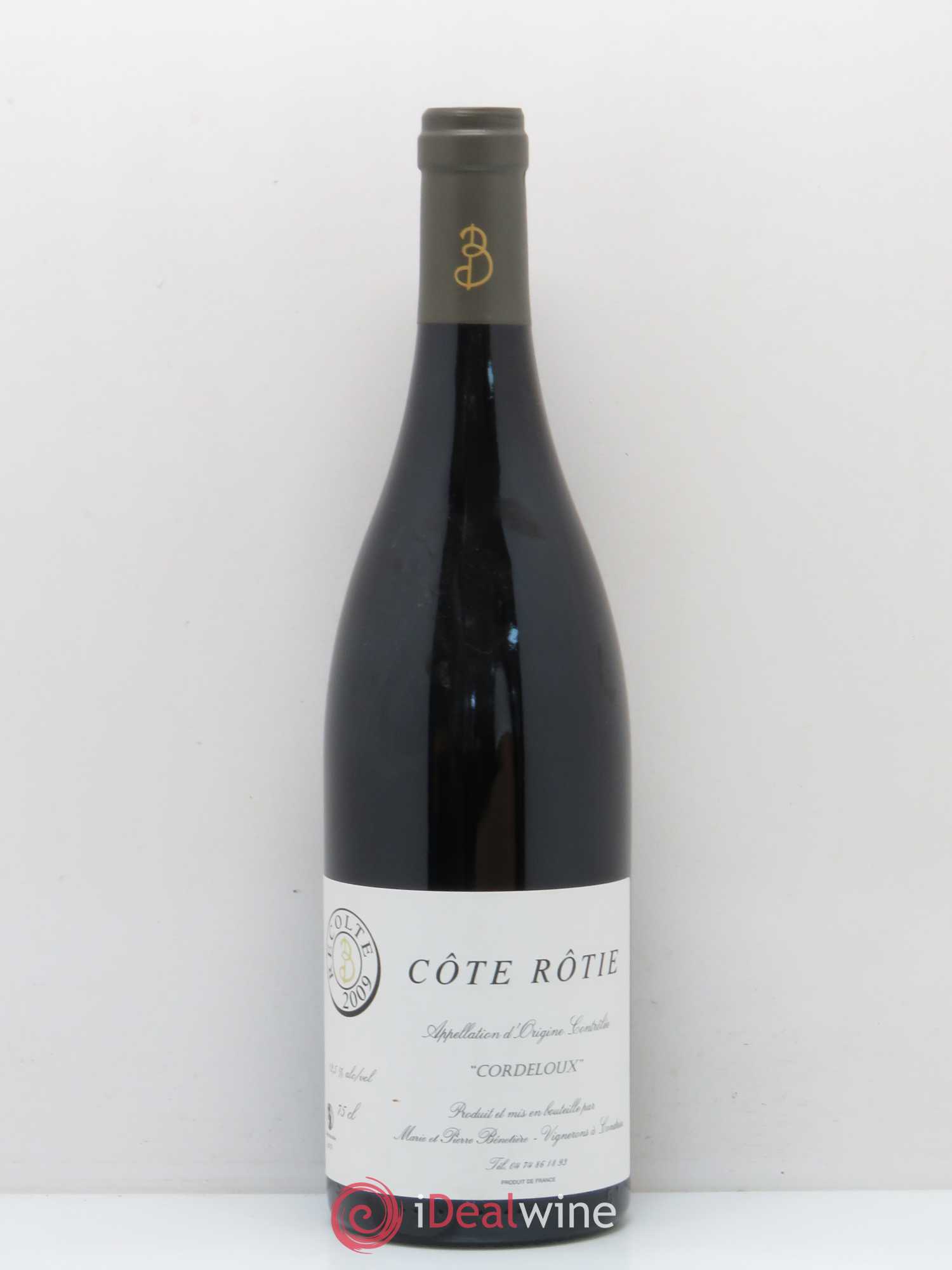 Côte-Rôtie Cordeloux Domaine Pierre Bénetière 2009 - Posten von 1 Flasche - 0