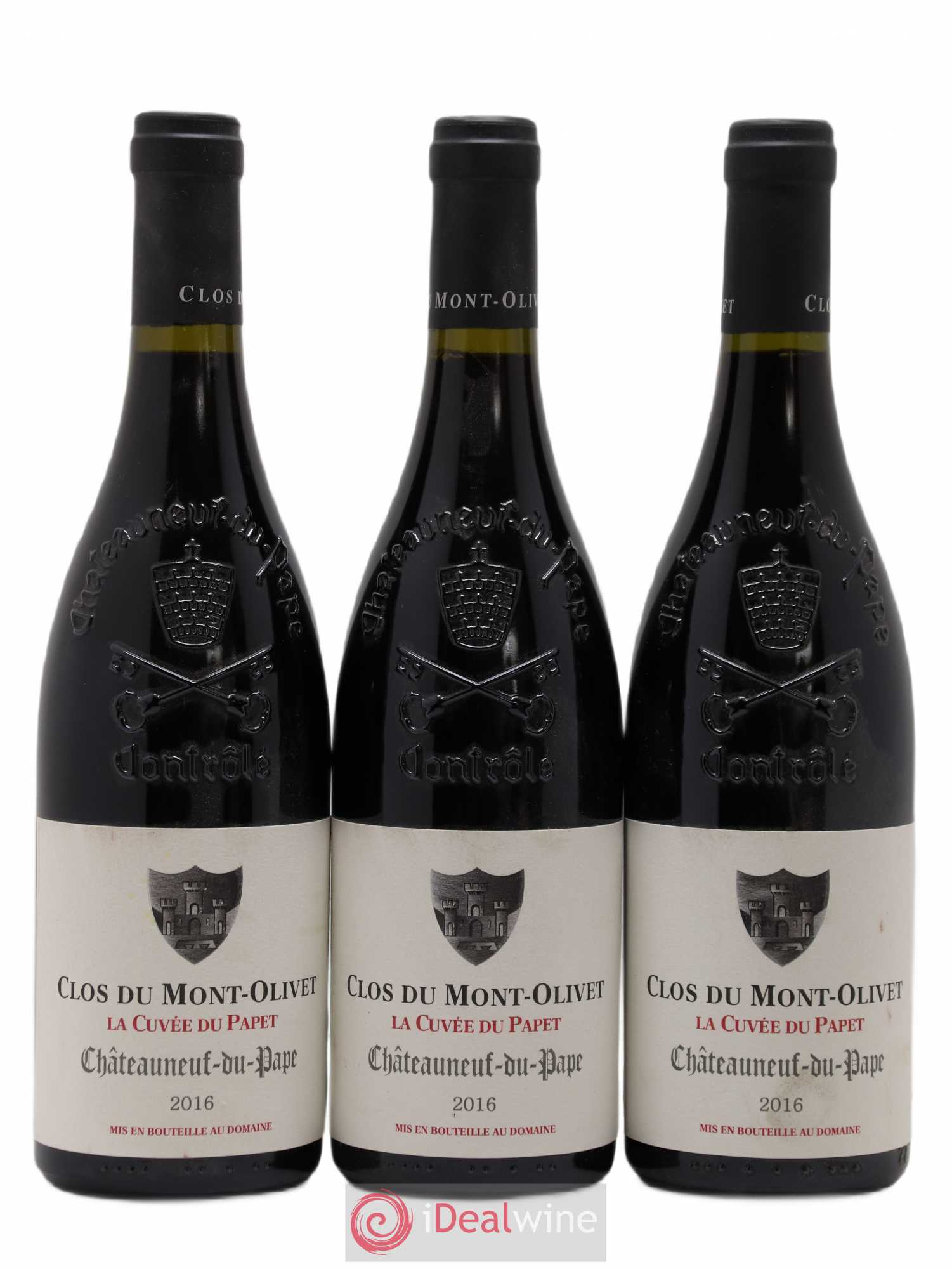 Châteauneuf-du-Pape Cuvée du Papet Clos du Mont-Olivet 2016 - Lot de 3 bouteilles - 0