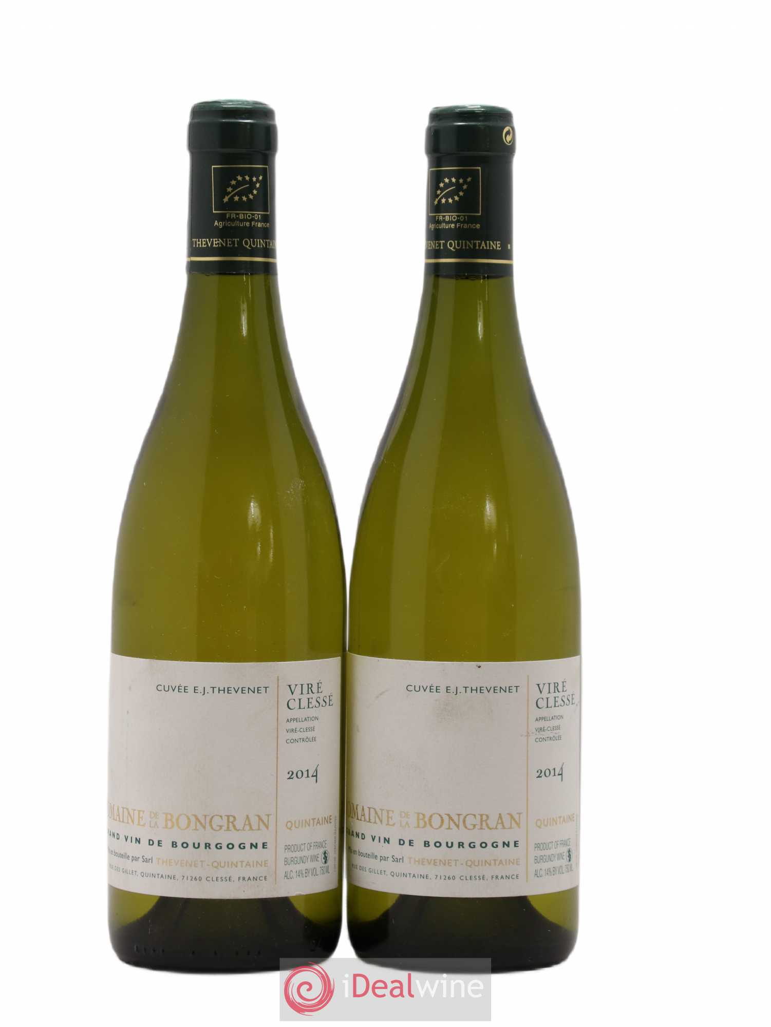 Viré-Clessé Cuvée E.J. Thevenet Domaine de la Bongran (J.Thevenet) 2014 - Lot de 2 bouteilles - 0