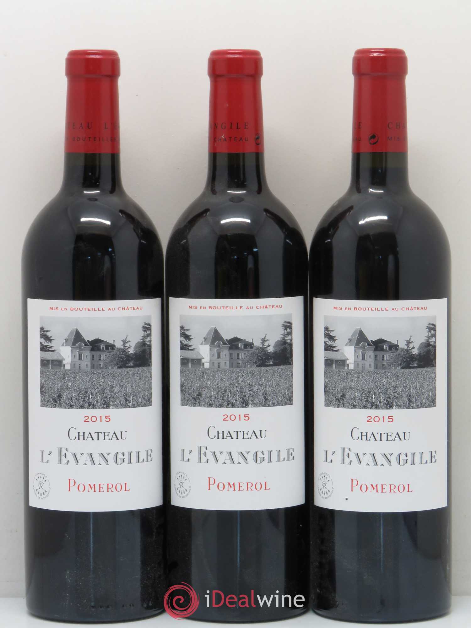 Château l' Évangile 2015 - Lot de 3 bouteilles - 0