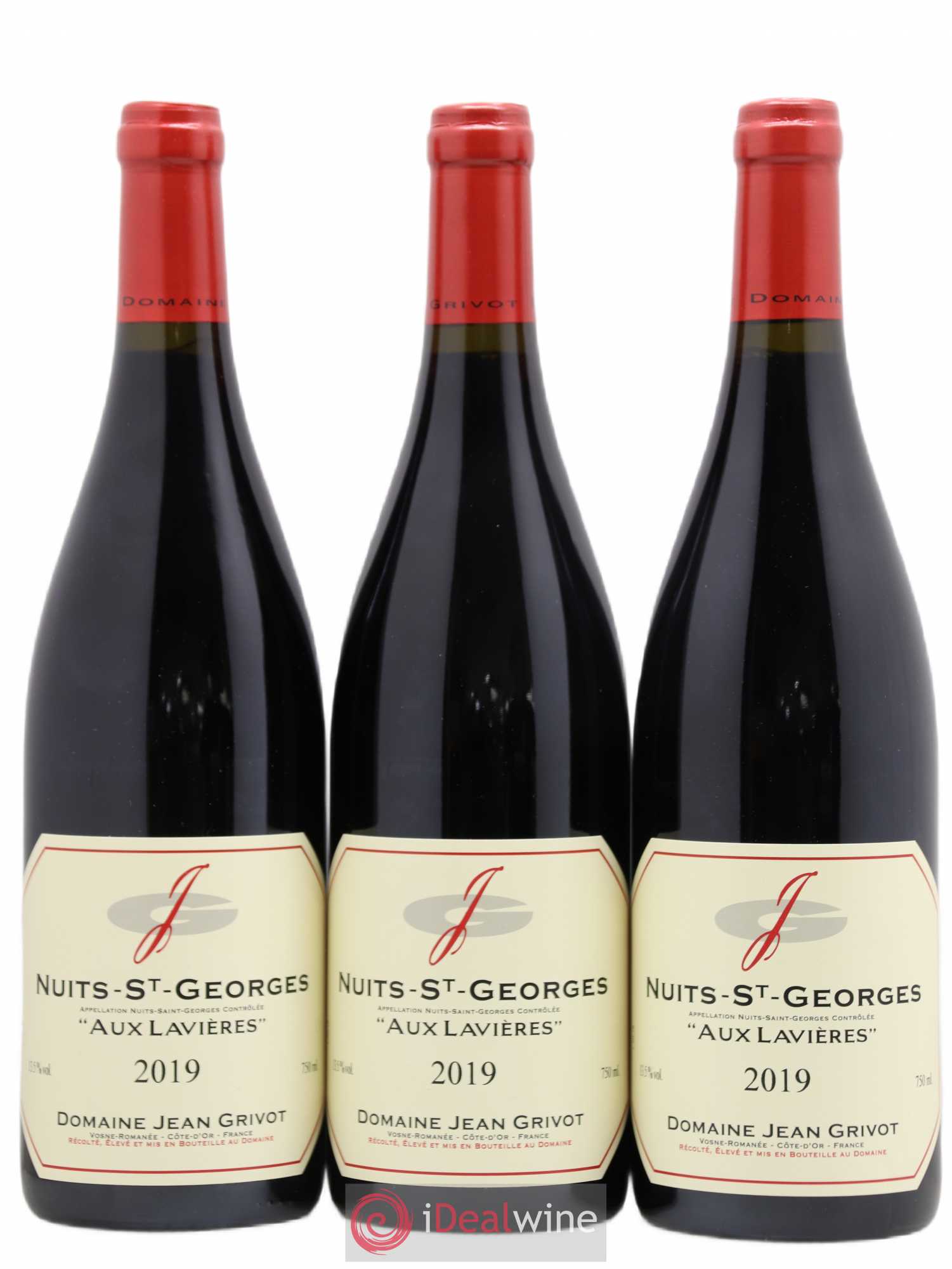Nuits-Saint-Georges Les Lavières Jean Grivot 2019 - Lot de 3 bouteilles - 0