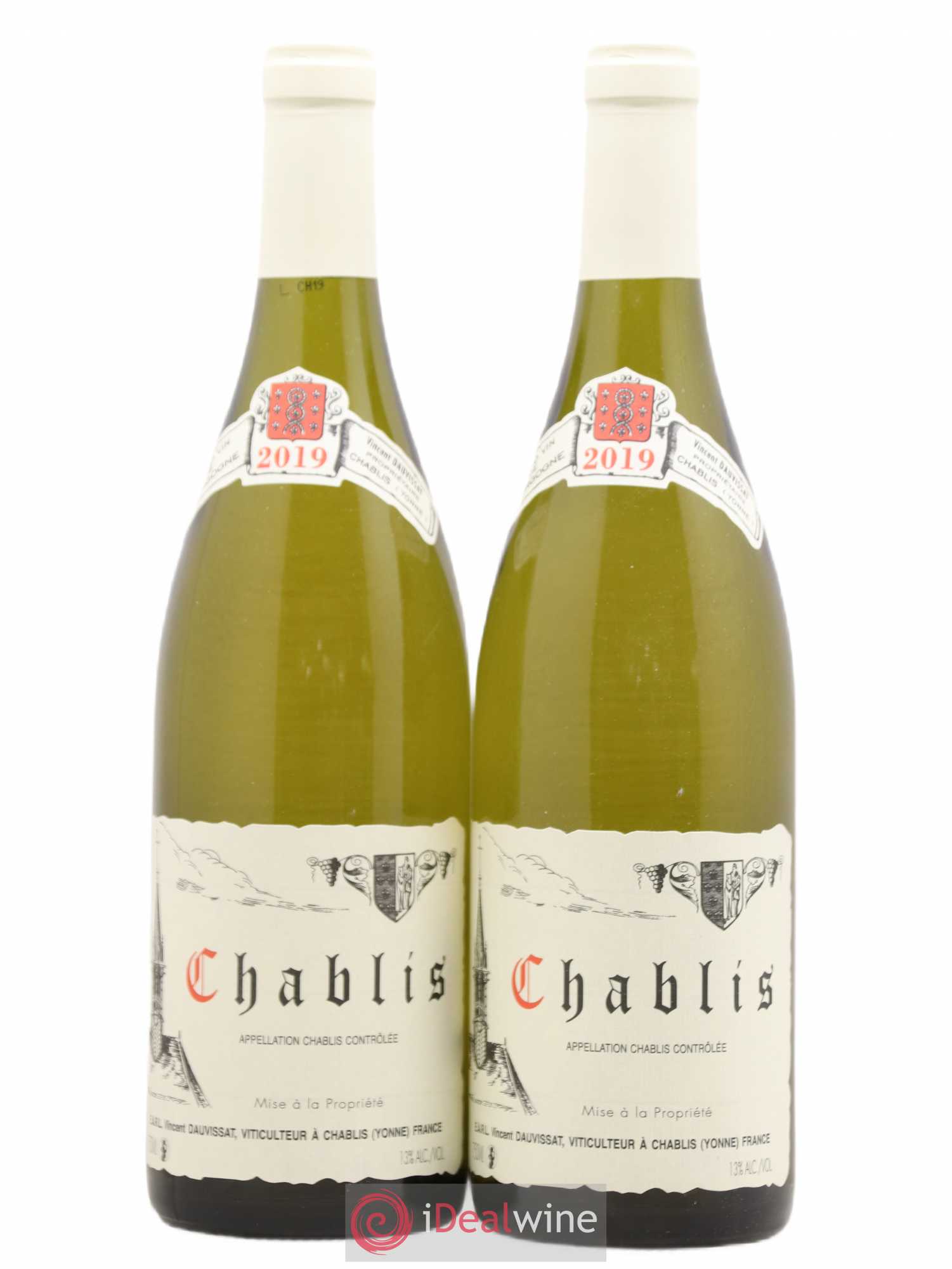 Chablis Vincent Dauvissat (Domaine) 2019 - Lot de 2 bouteilles - 0