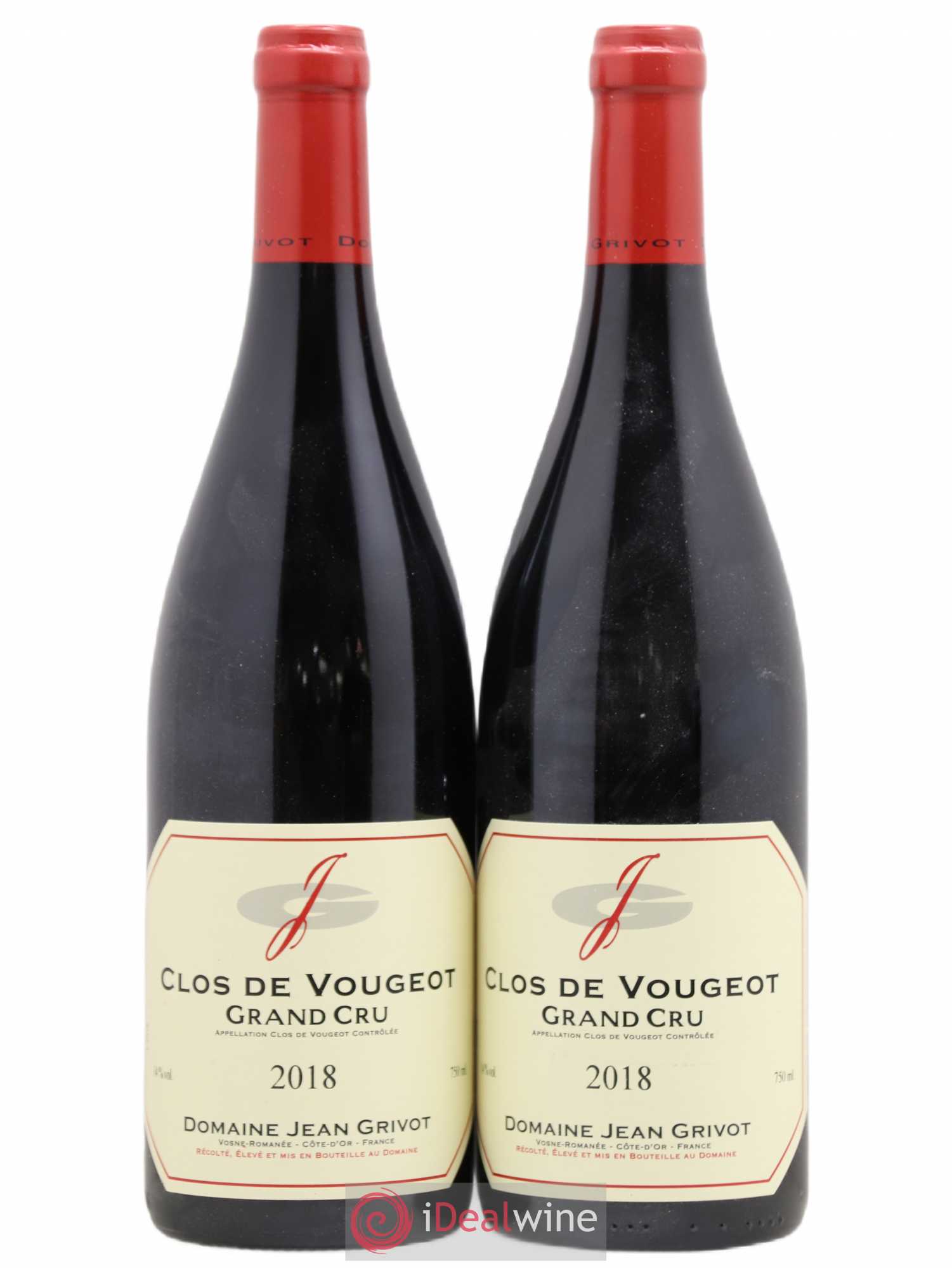 Clos de Vougeot Grand Cru Jean Grivot 2018 - Lot de 2 bouteilles - 0