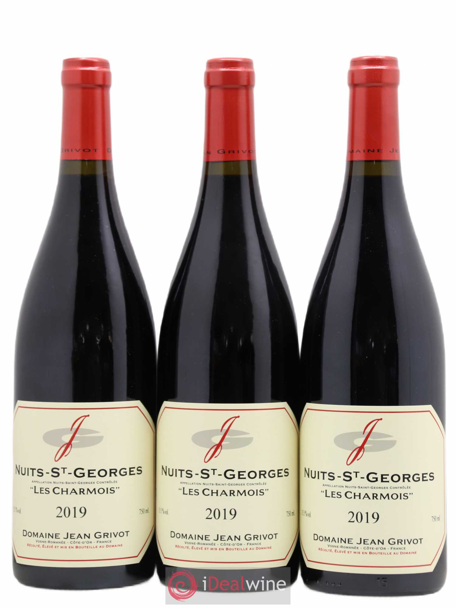 Nuits-Saint-Georges Les Charmois Jean Grivot 2019 - Lot de 3 bouteilles - 0