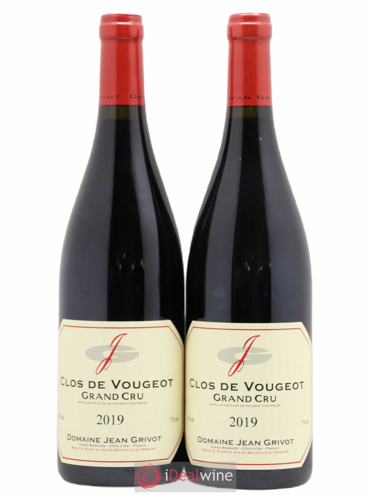 Clos de Vougeot Grand Cru Jean Grivot 2019 - Lot de 2 bouteilles - 0