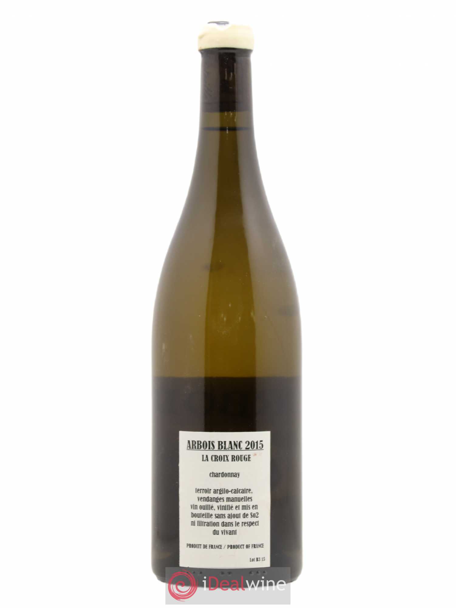 Arbois Chardonnay La Croix Rouge Adeline Houillon & Renaud Bruyère 2015 - Lot de 1 bouteille - 1