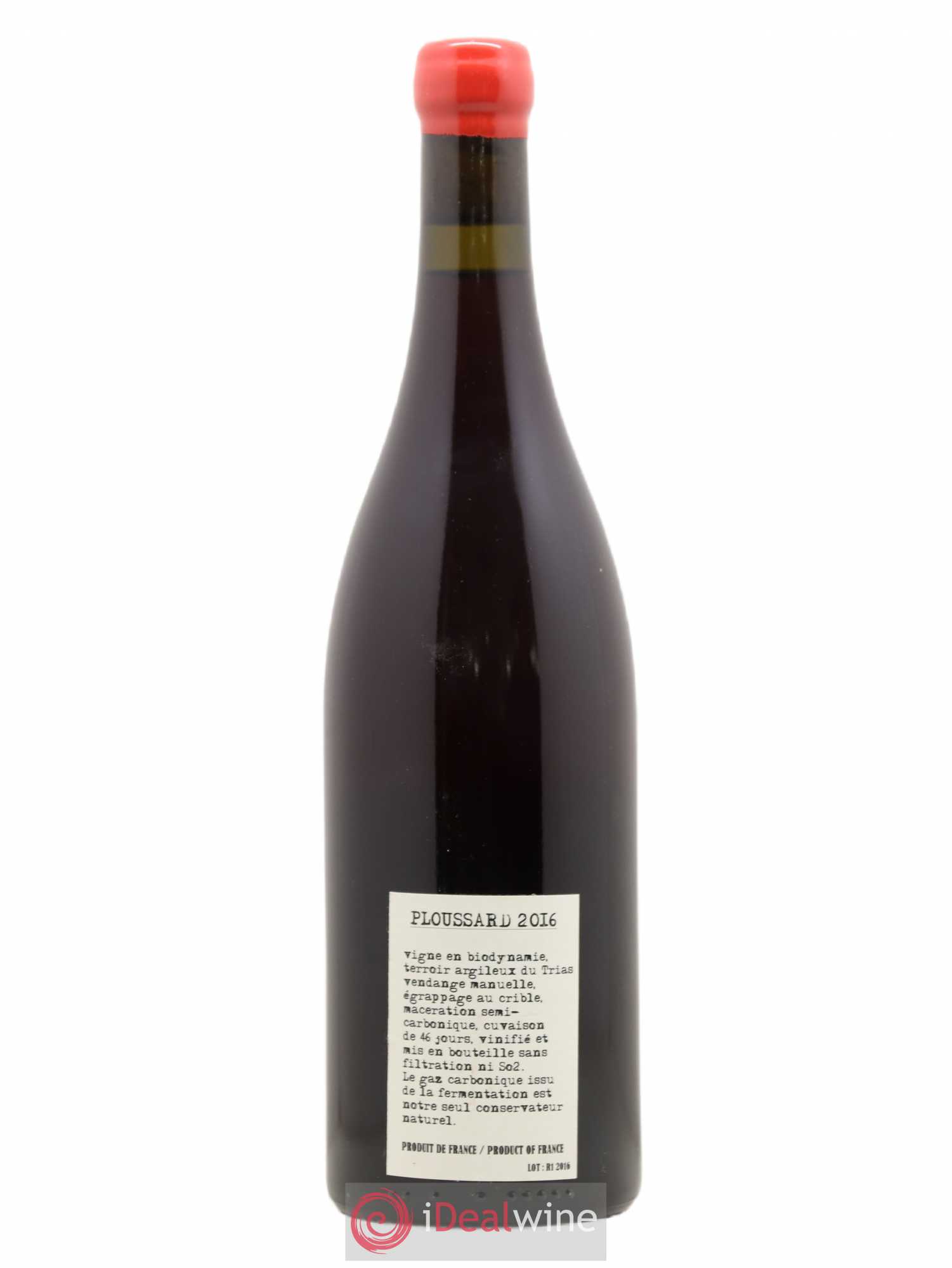 Arbois  Ploussard Adeline Houillon & Renaud Bruyère 2016 - Lot de 1 bouteille - 1