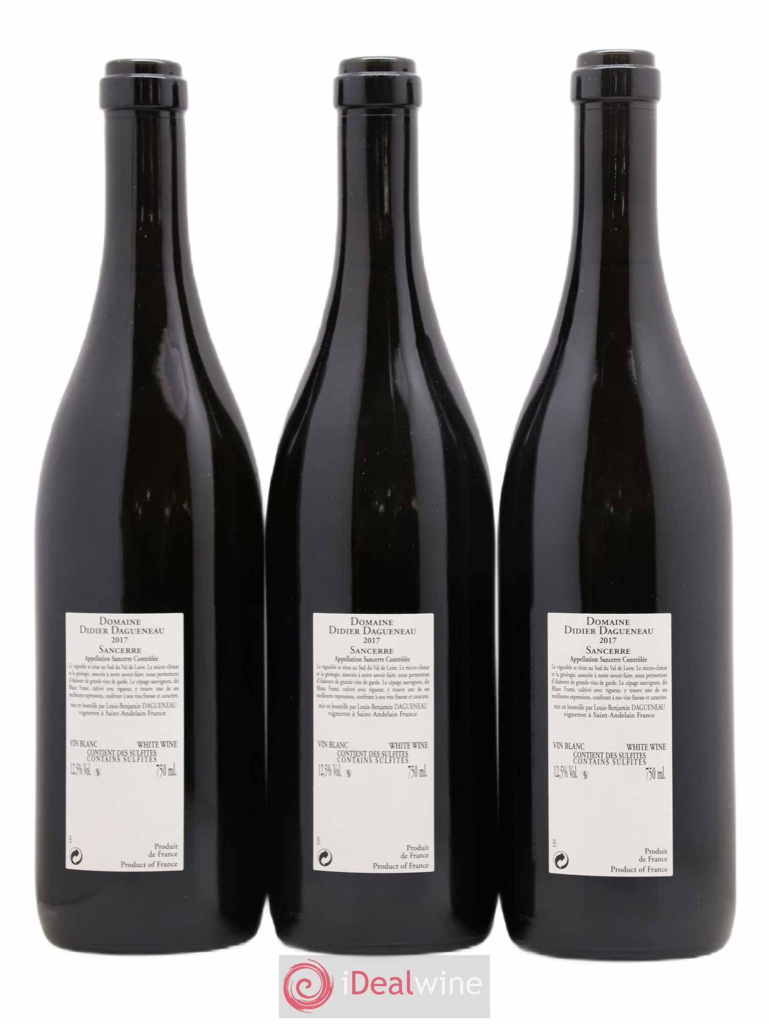 Sancerre En Chailloux Dagueneau 2017 - Lot de 3 bouteilles - 1