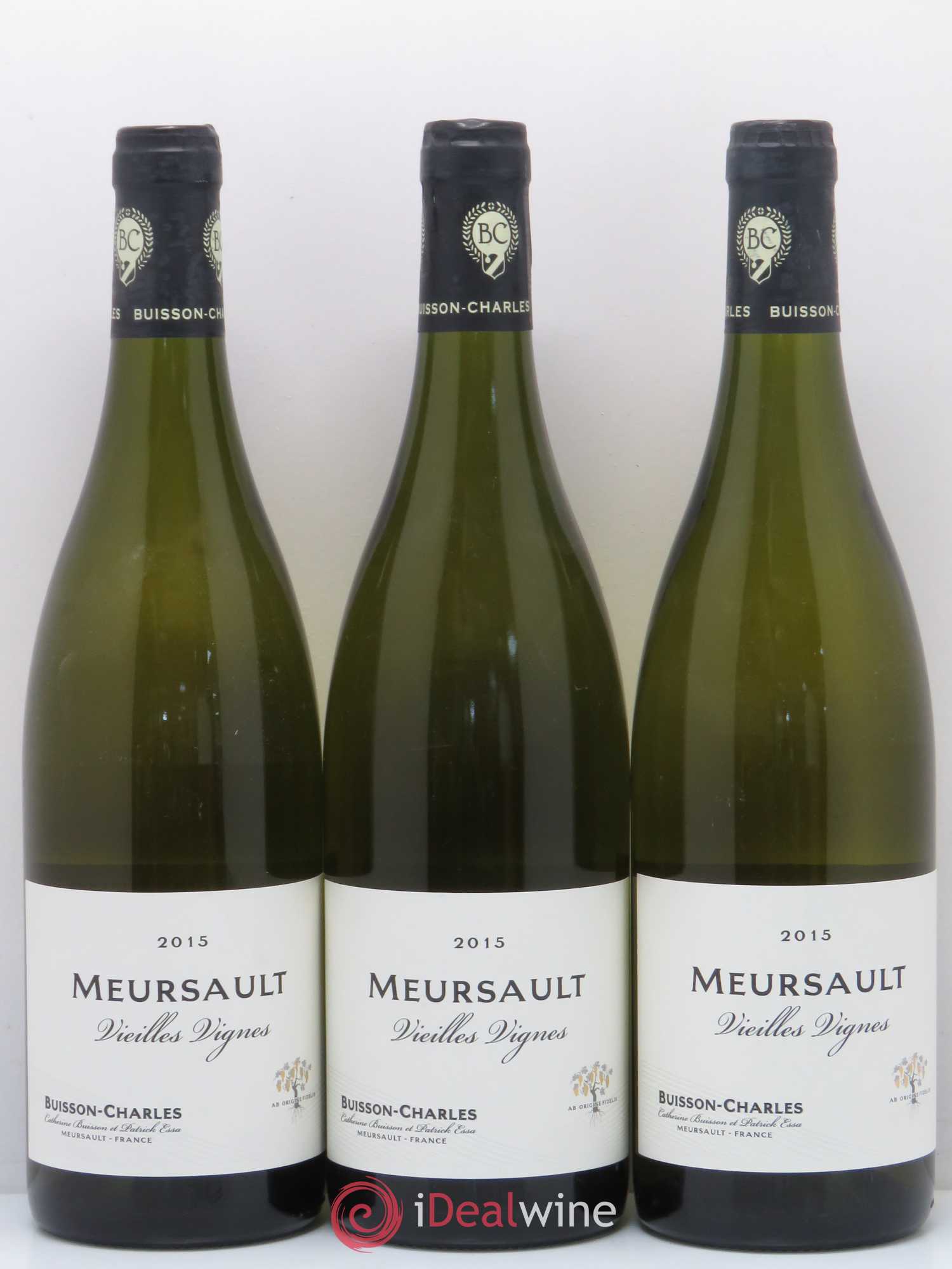 Meursault Vieilles Vignes Domaine Buisson Charles 2015 - Posten von 3 Flaschen - 0