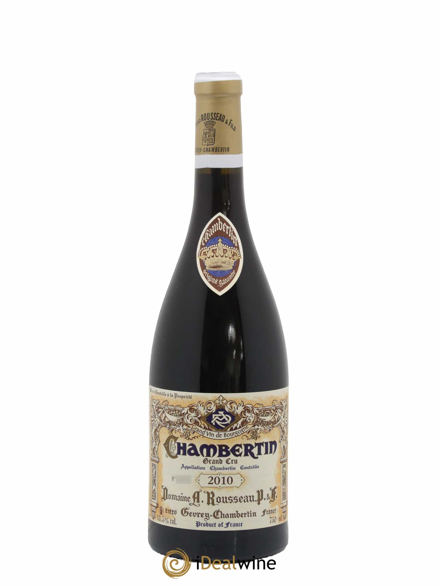 Chambertin Grand Cru Armand Rousseau (Domaine) 2010 - Lot de 1 bouteille - 0