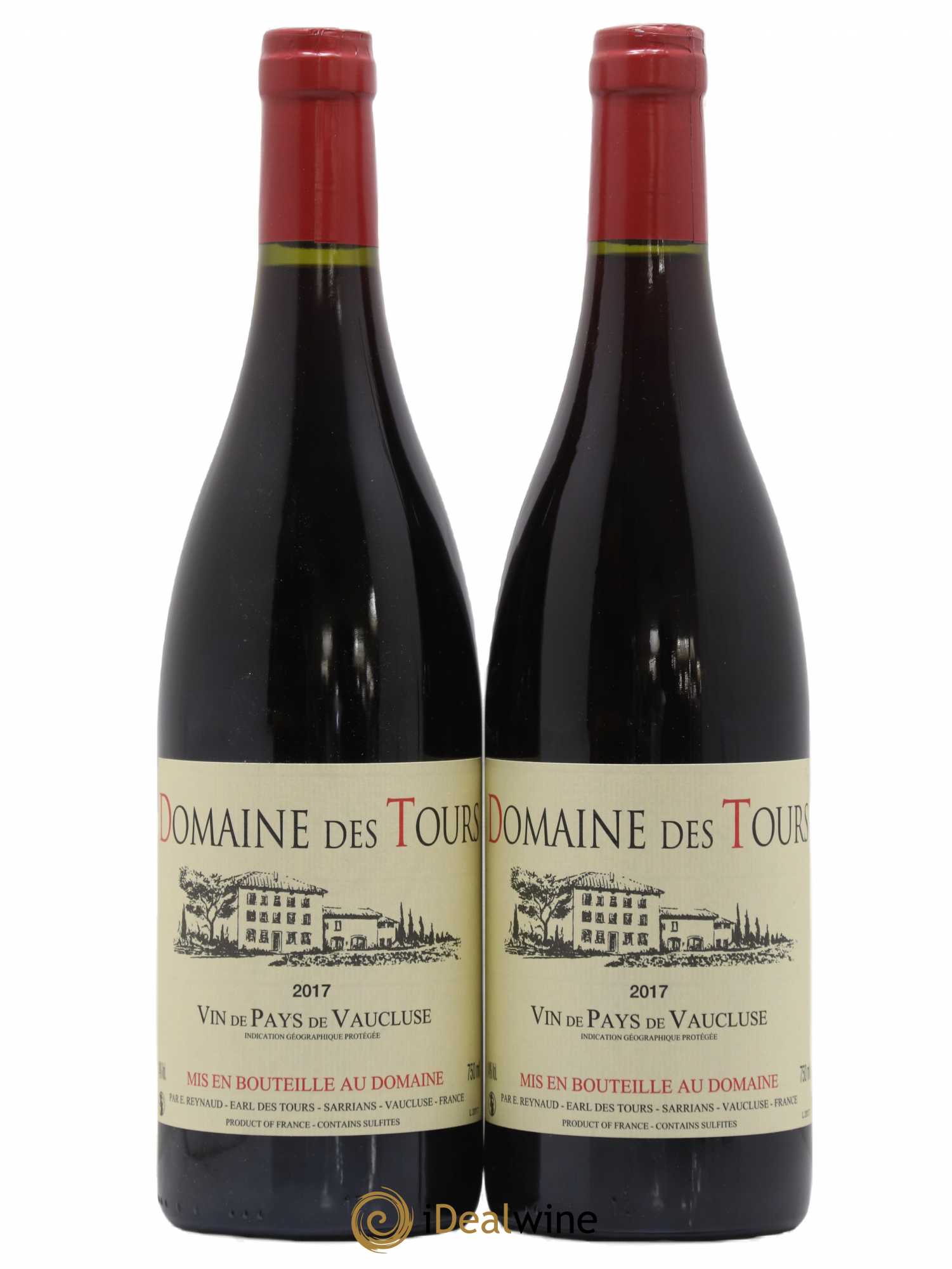Vaucluse (Vin de Pays de Vaucluse) Domaine des Tours Emmanuel Reynaud 2017 - Lot de 2 bouteilles - 0
