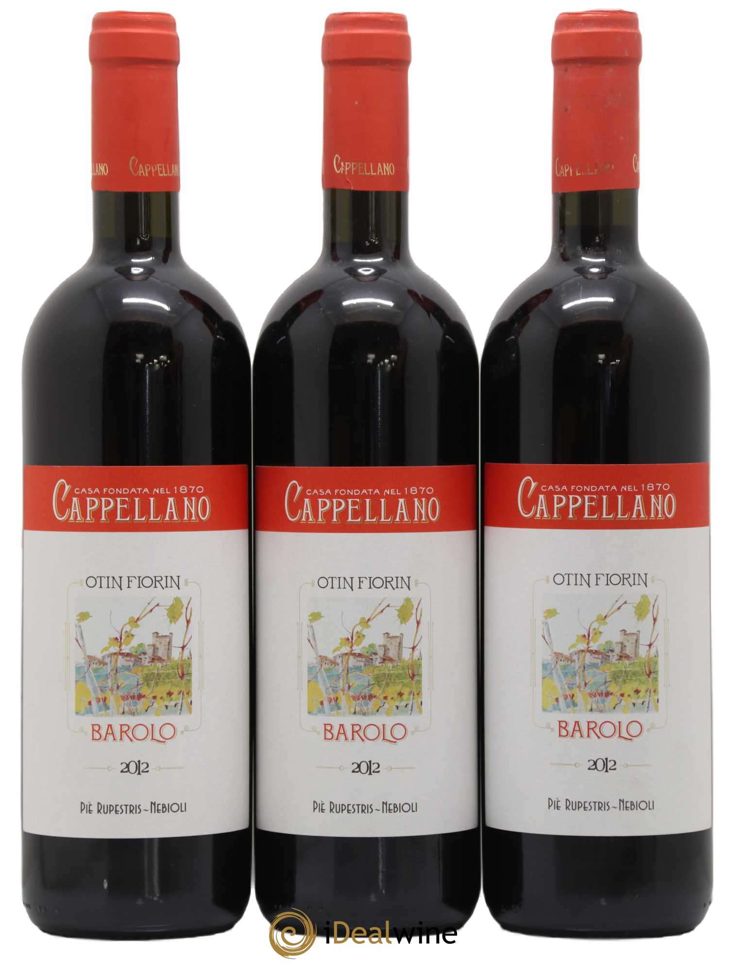 Barolo DOCG Pie Rupestris Cappellano 2012 - Posten von 3 Flaschen - 0