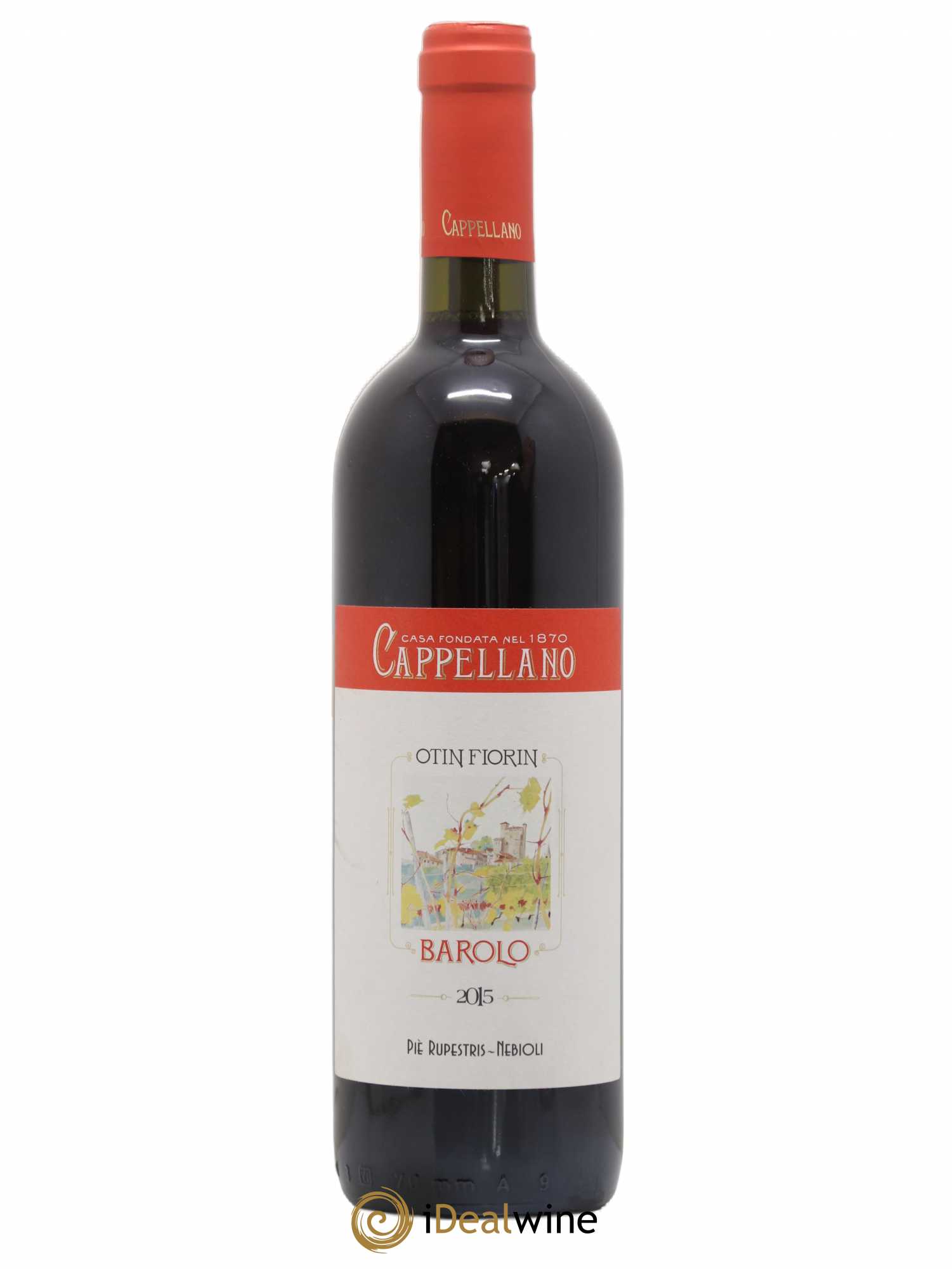 Barolo DOCG Pie Rupestris Cappellano 2015 - Lot de 1 bouteille - 0