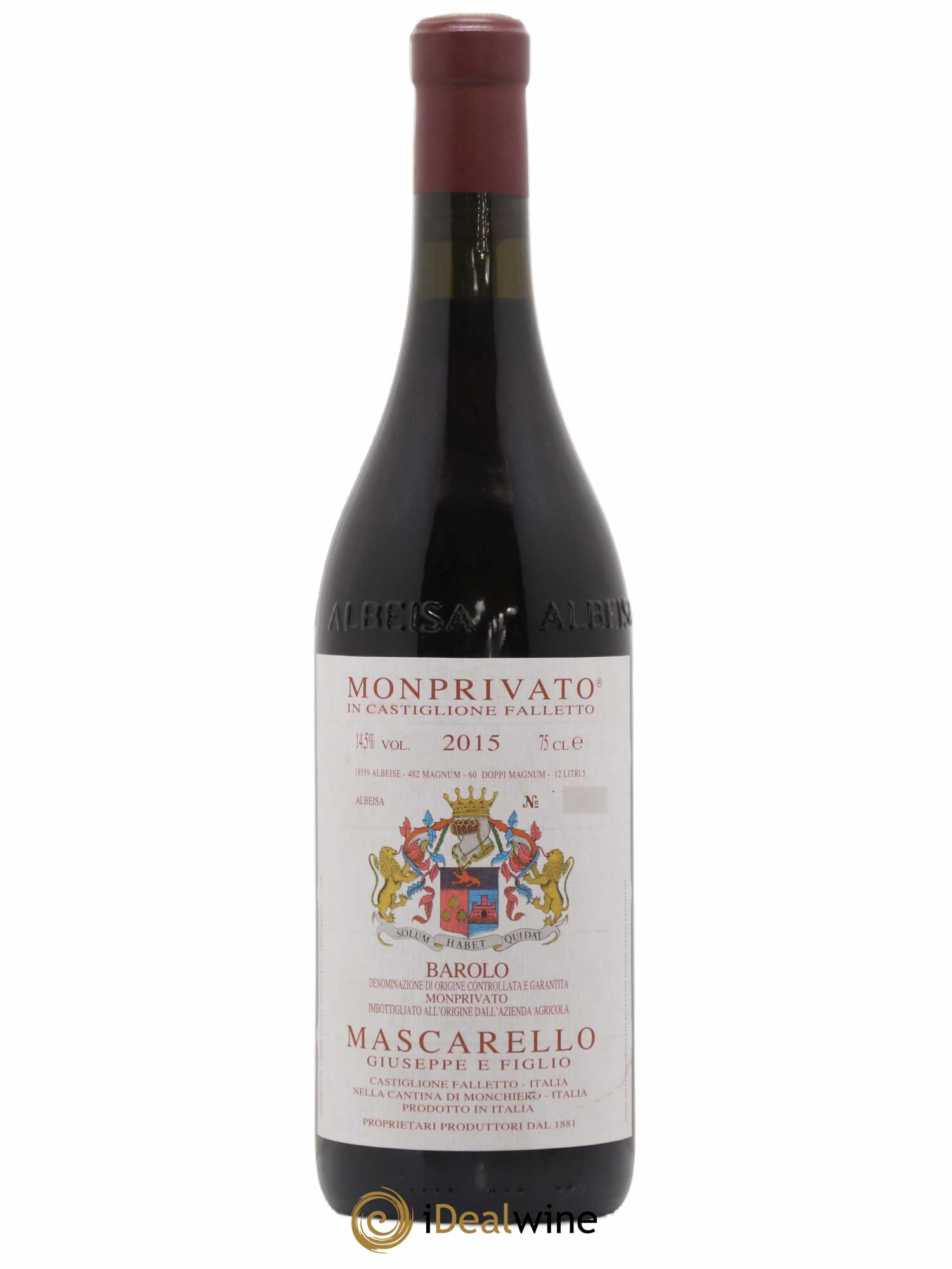 Barolo DOCG Monprivato Giuseppe Mascarello 2015 - Lot de 1 bouteille - 0