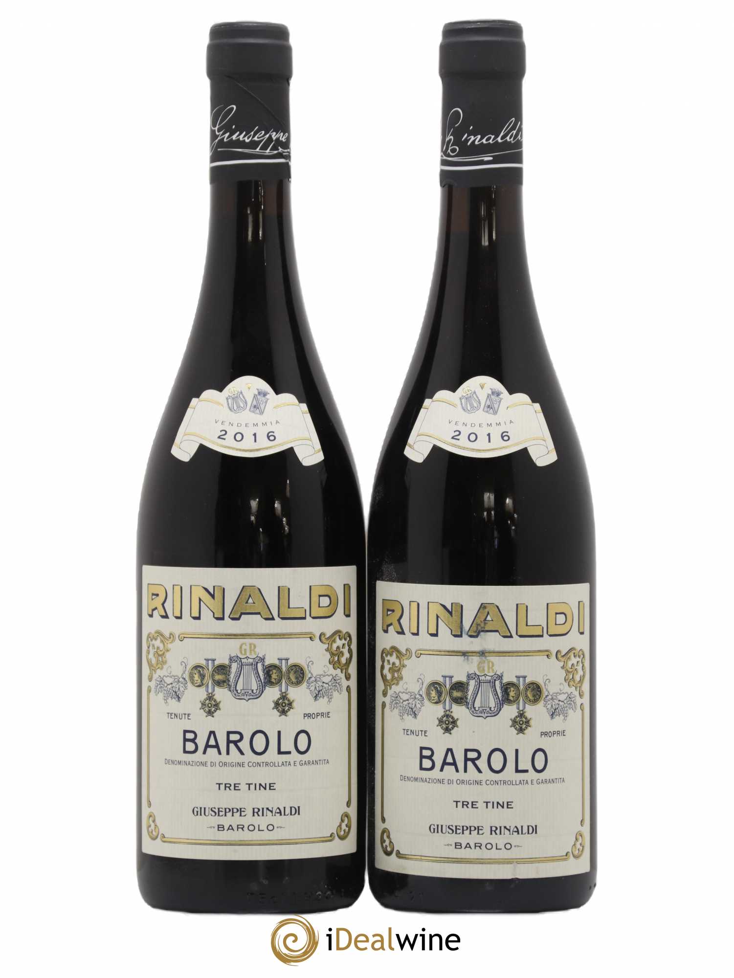Barolo DOCG Tre Tine Giuseppe Rinaldi 2016 - Posten von 2 Flaschen - 0