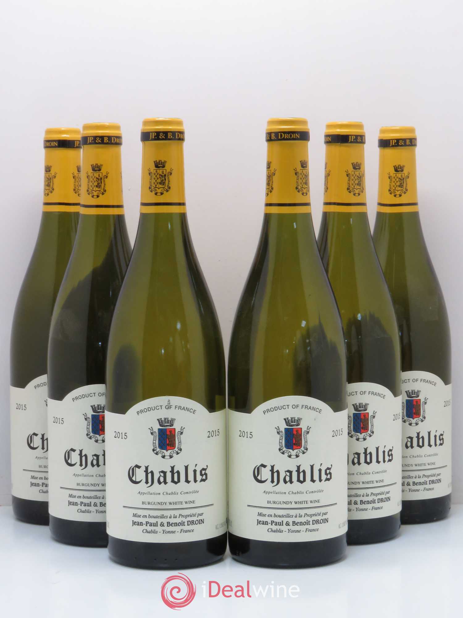 Chablis Domaine Droin 2015 - Posten von 6 Flaschen - 0