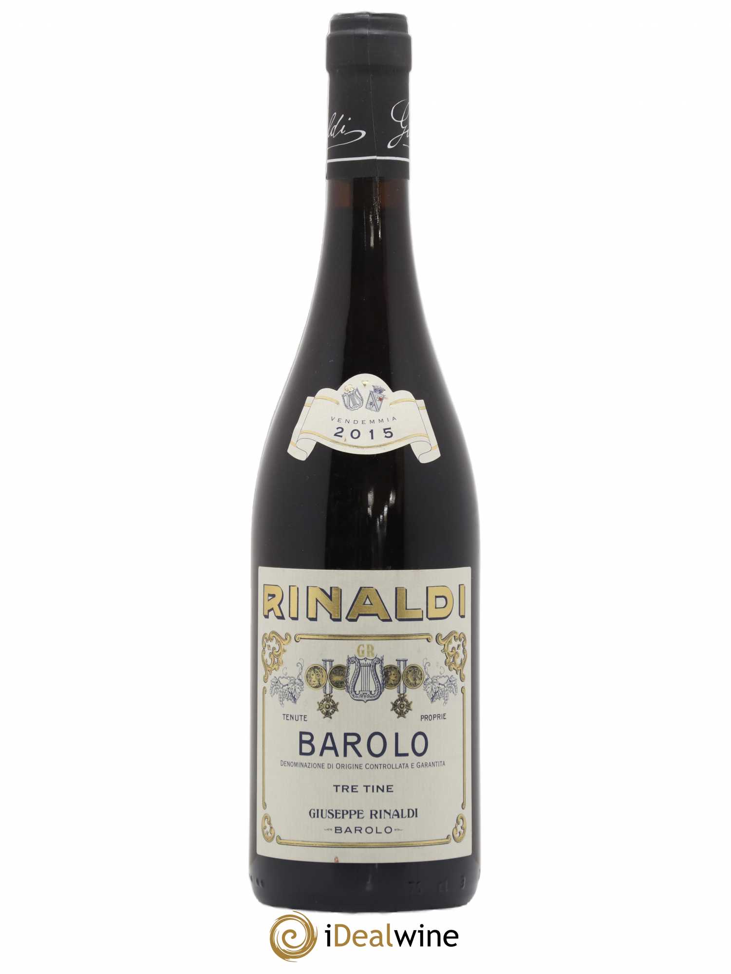 Barolo DOCG Tre Tine Giuseppe Rinaldi 2015 - Lot de 1 bouteille - 0
