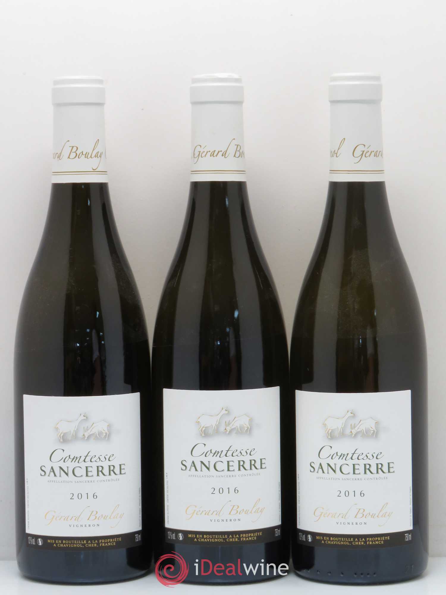 Sancerre Comtesse Gérard Boulay 2016 - Lot de 3 bouteilles - 0
