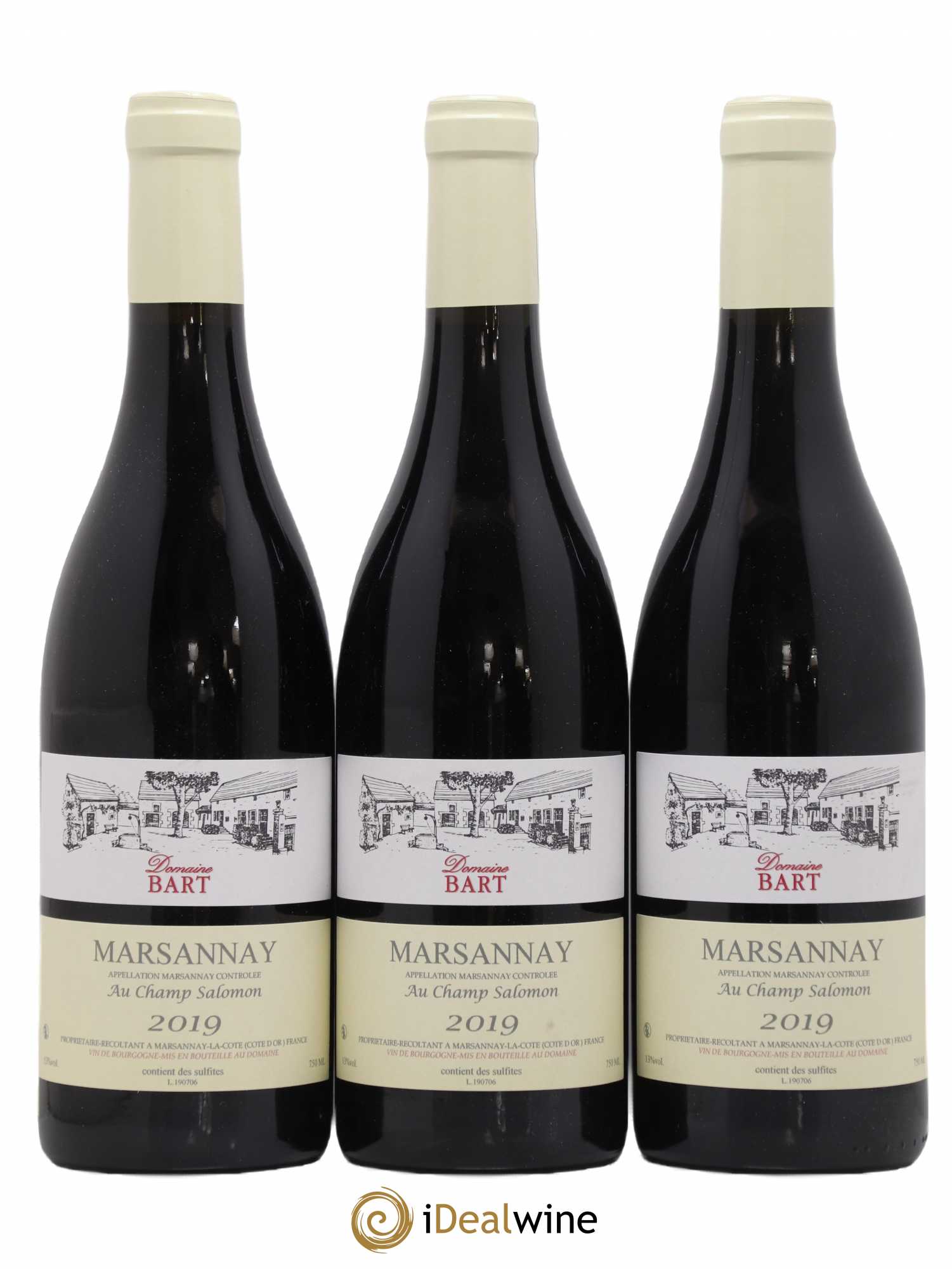 Marsannay Au Champ Salomon Bart (Domaine) 2019 - Lot de 3 bouteilles - 0