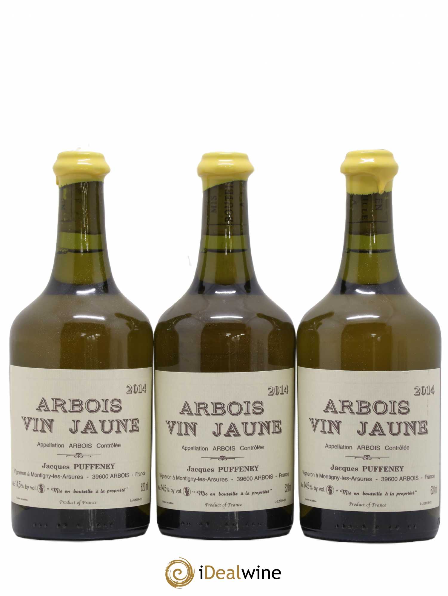 Arbois Vin Jaune Jacques Puffeney 2014 - Lot de 3 bouteilles - 0