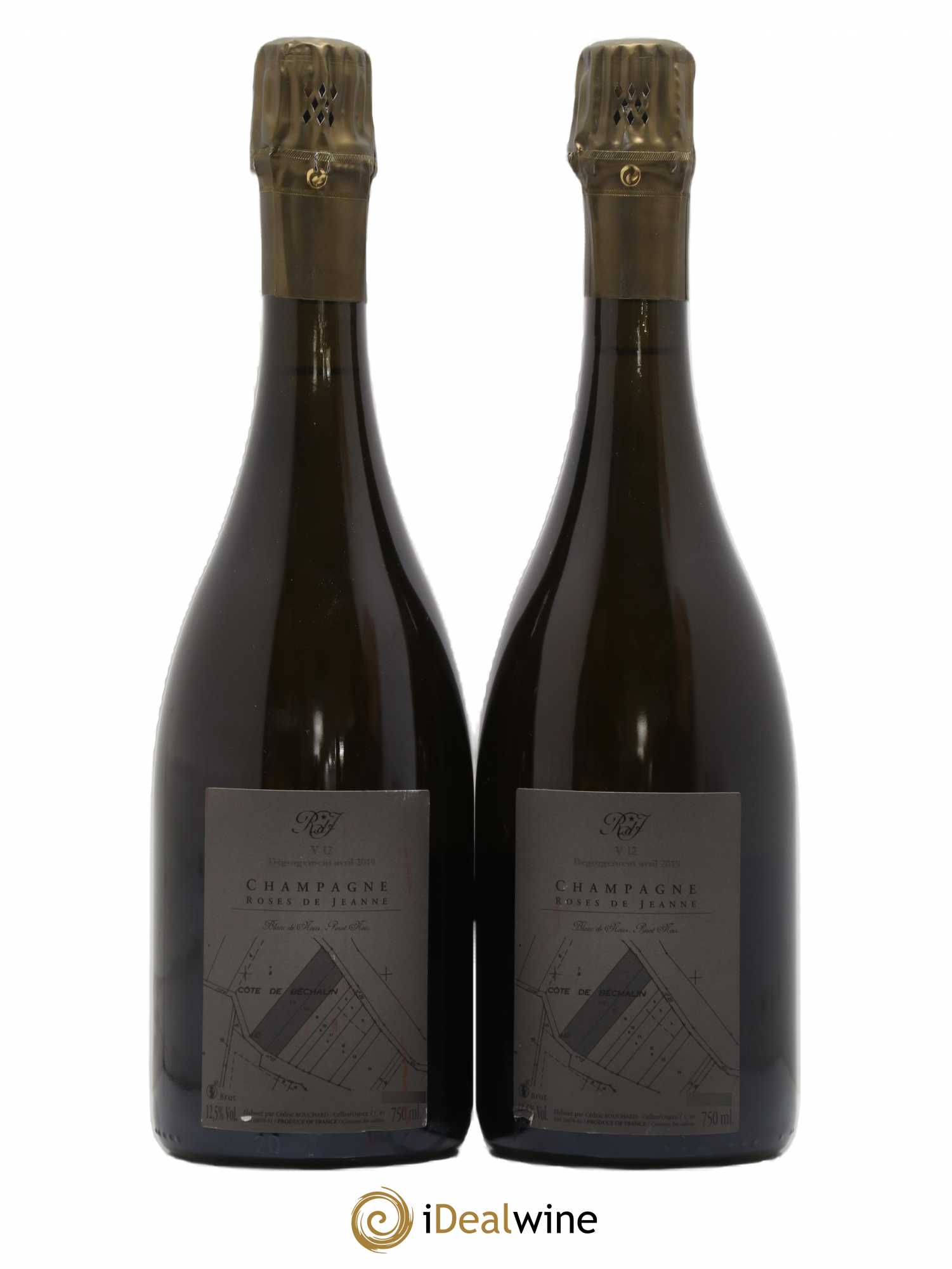 Roses de Jeanne Côte de Béchalin Blanc de Noirs Cédric Bouchard 2012 - Lot de 2 bouteilles - 1