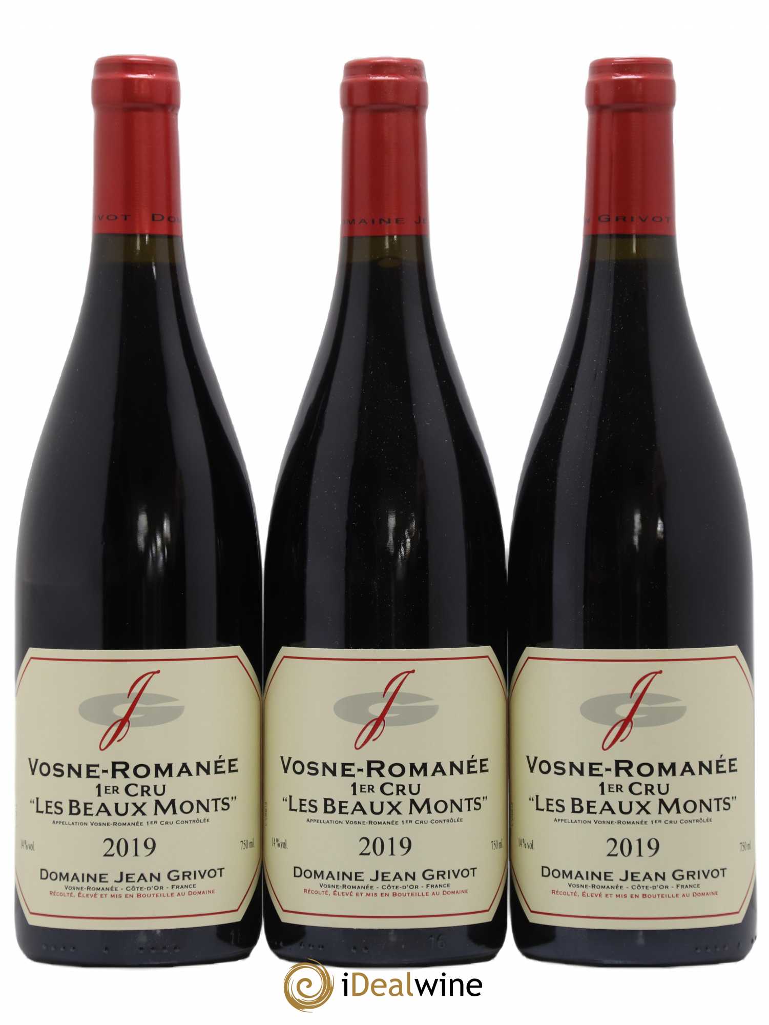 Vosne-Romanée 1er Cru Les Beaux-Monts Jean Grivot 2019 - Lot de 3 bouteilles - 0