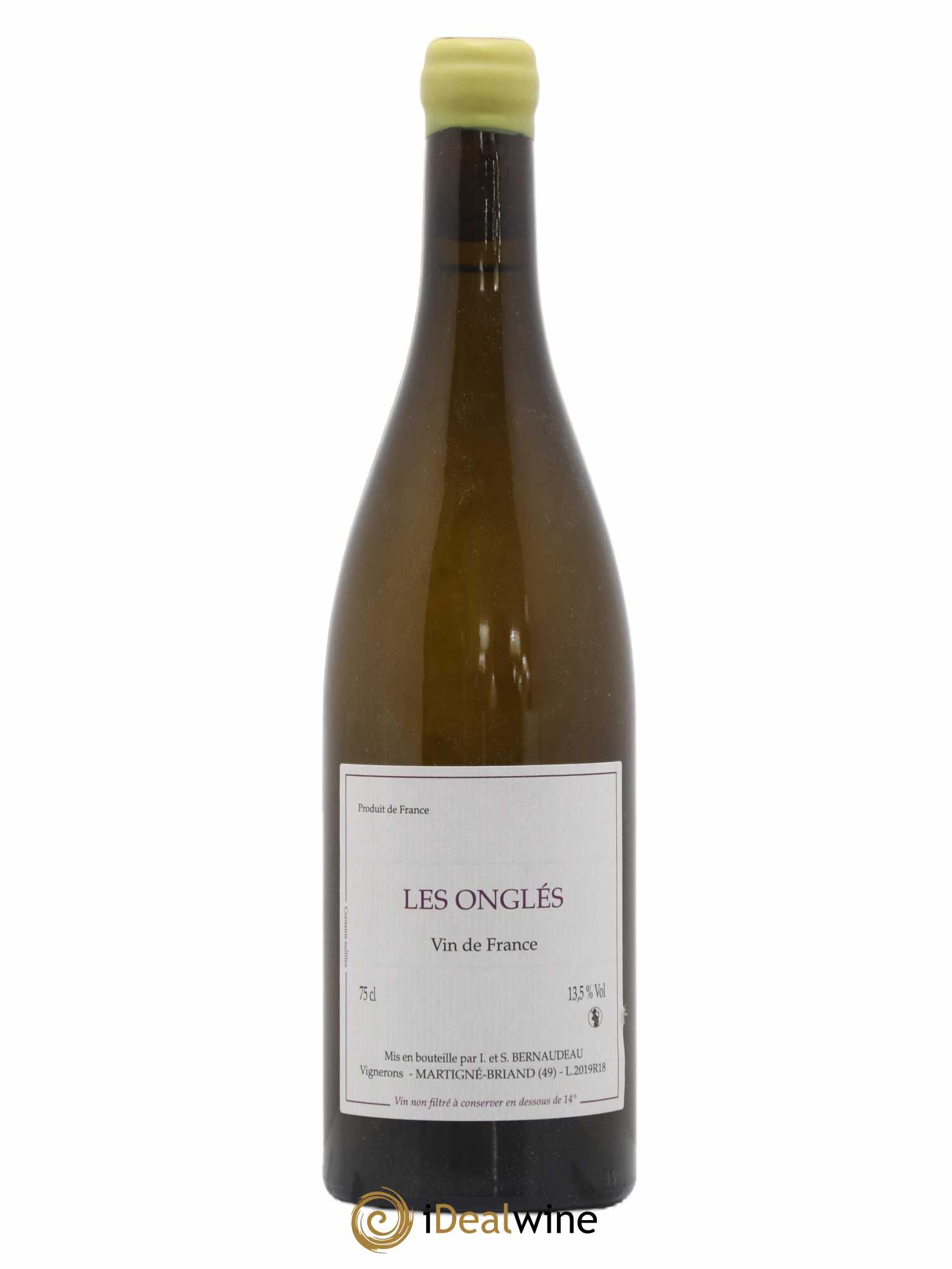 Vin de France Les Onglés Stéphane Bernaudeau 2019 - Lot de 1 bouteille - 0