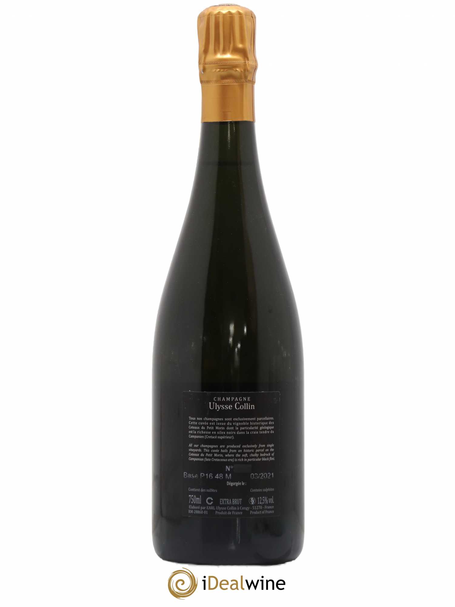 Les Pierrières Blancs de Blancs Extra-Brut Ulysse Collin - Lot de 1 bouteille - 1