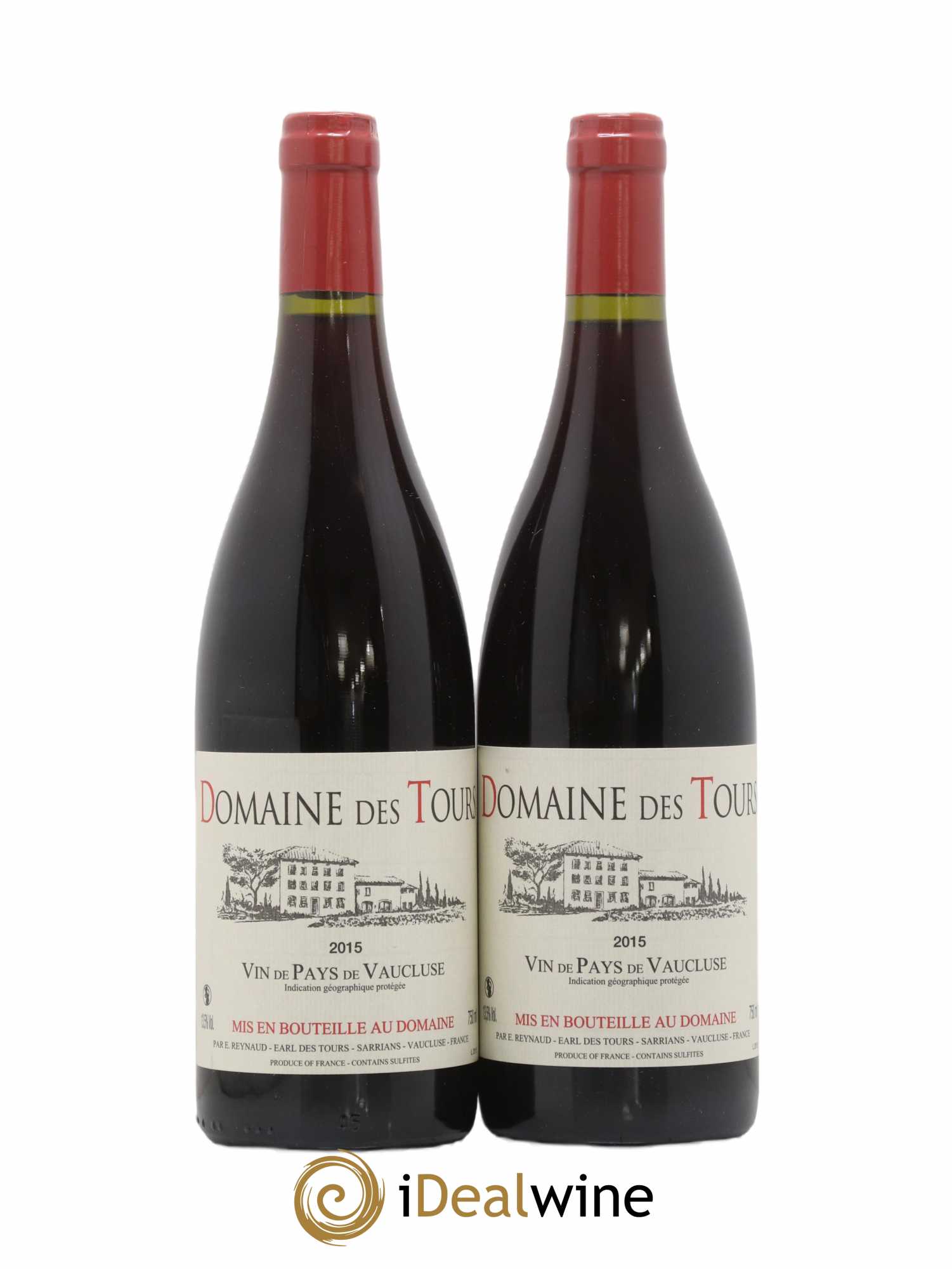 Vaucluse (Vin de Pays de Vaucluse) Domaine des Tours Emmanuel Reynaud 2015 - Lot de 2 bouteilles - 0