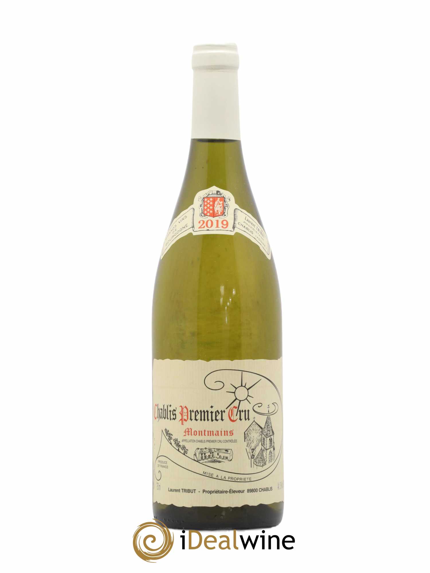 Chablis 1er Cru Montmains Laurent Tribut 2019 - Lot de 1 bouteille - 0