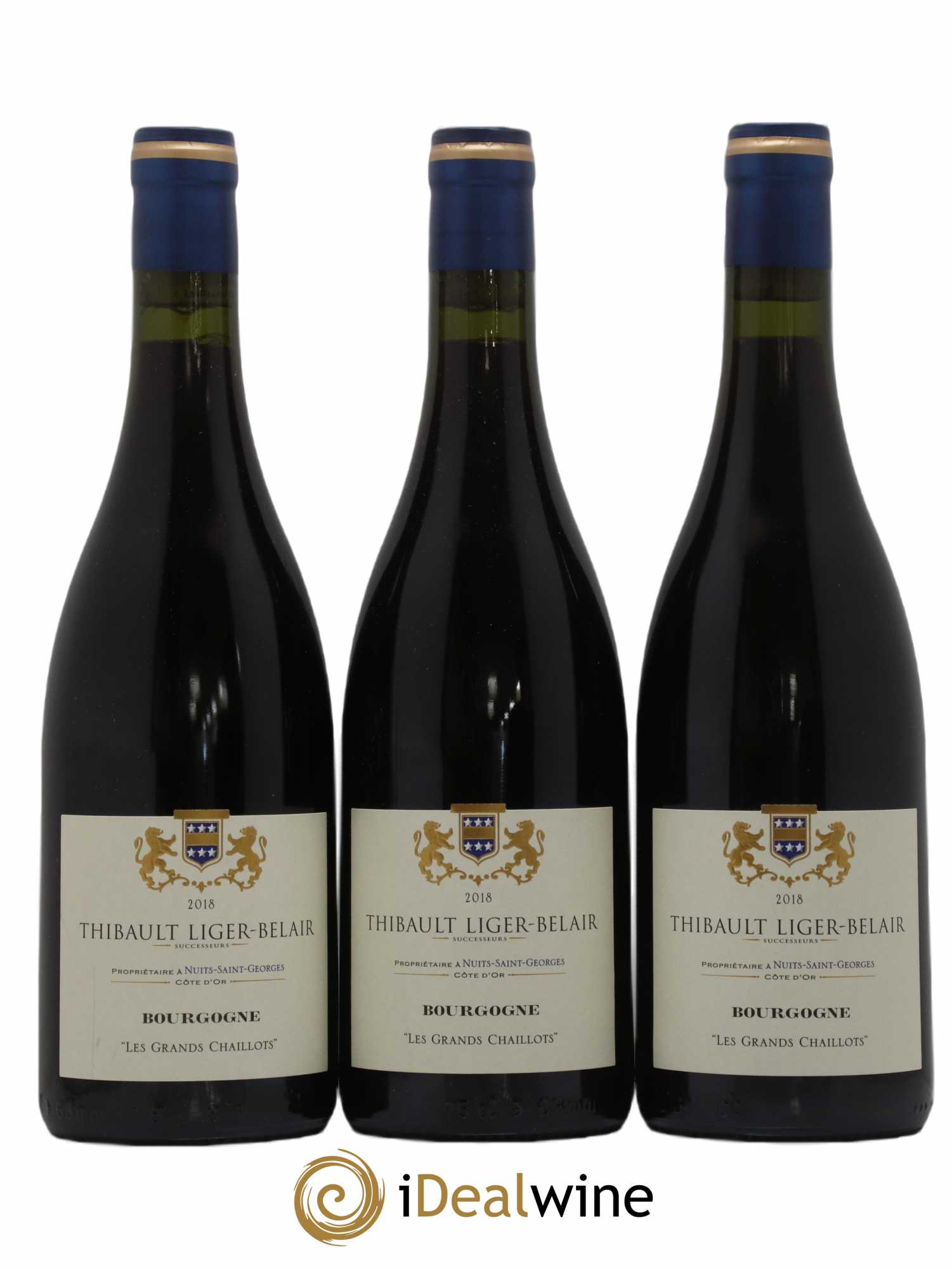 Bourgogne Les Grands Chaillots Thibault Liger-Belair Successeurs 2018 - Lot de 3 bouteilles - 0