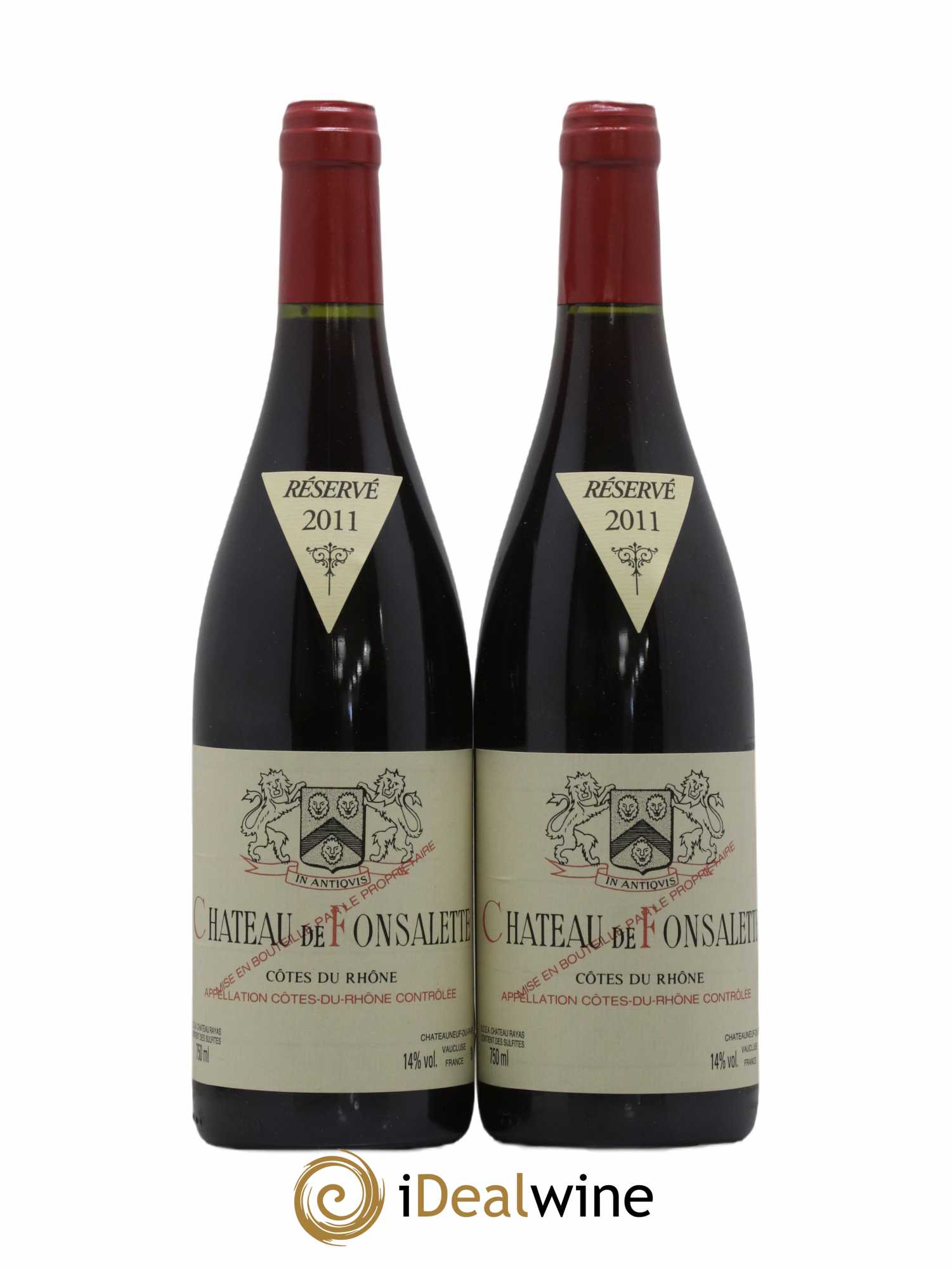 Côtes-du-Rhône Château de Fonsalette Emmanuel Reynaud 2011 - Lot de 2 bouteilles - 0