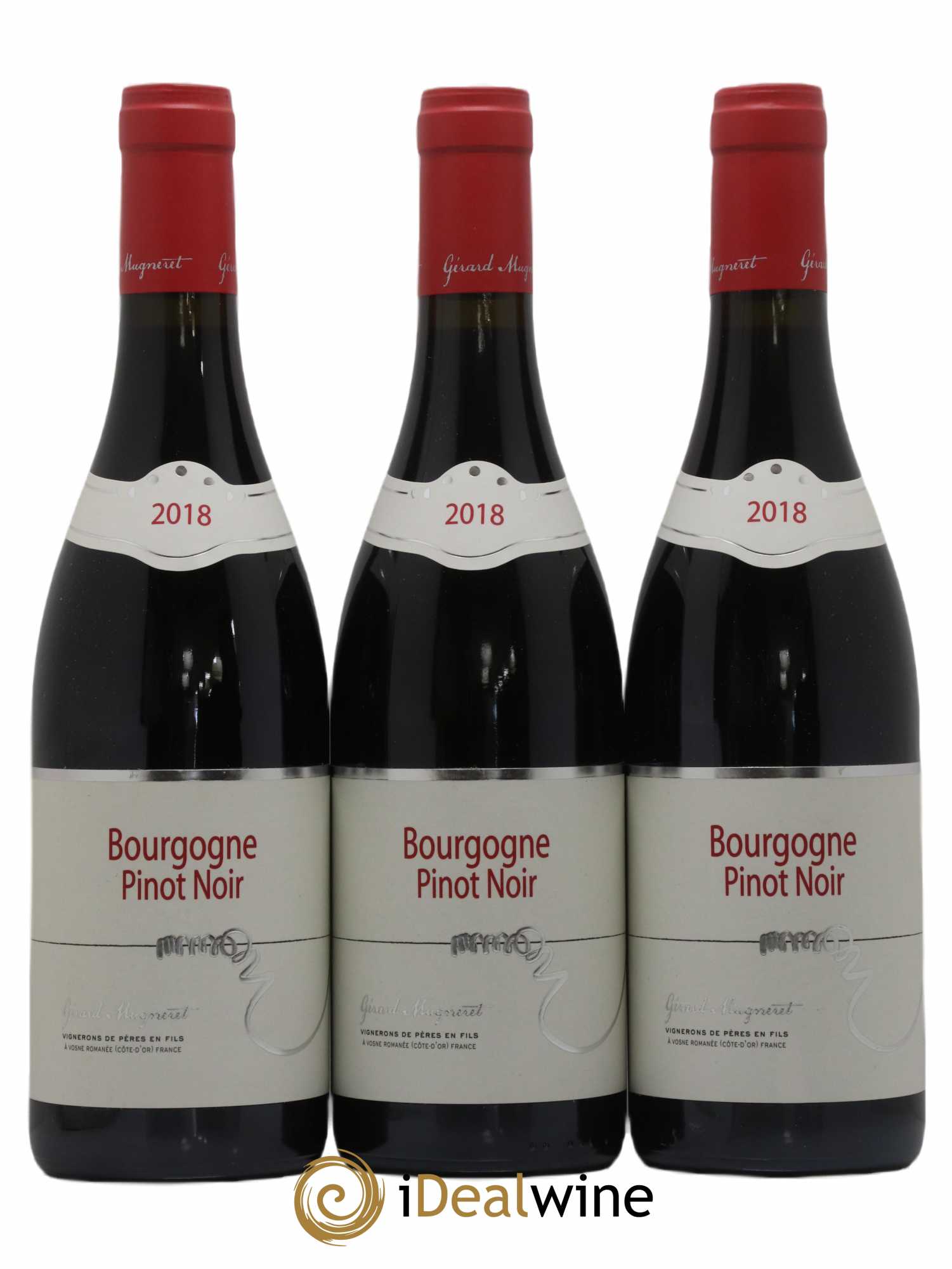 Bourgogne Pinot Noir Gérard Mugneret 2018 - Posten von 3 Flaschen - 0
