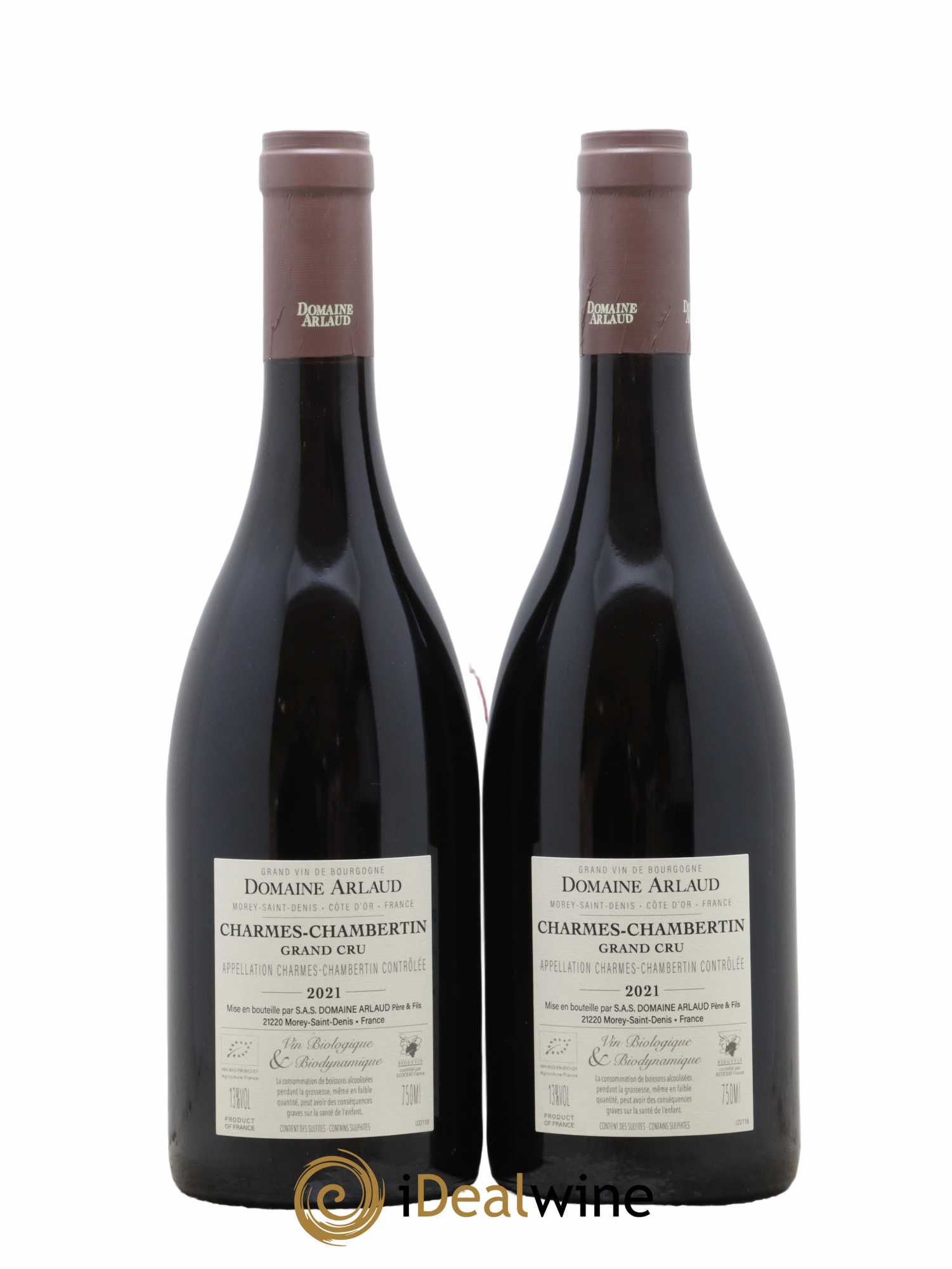 Charmes-Chambertin Grand Cru Arlaud 2021 - Lot de 2 bouteilles - 1