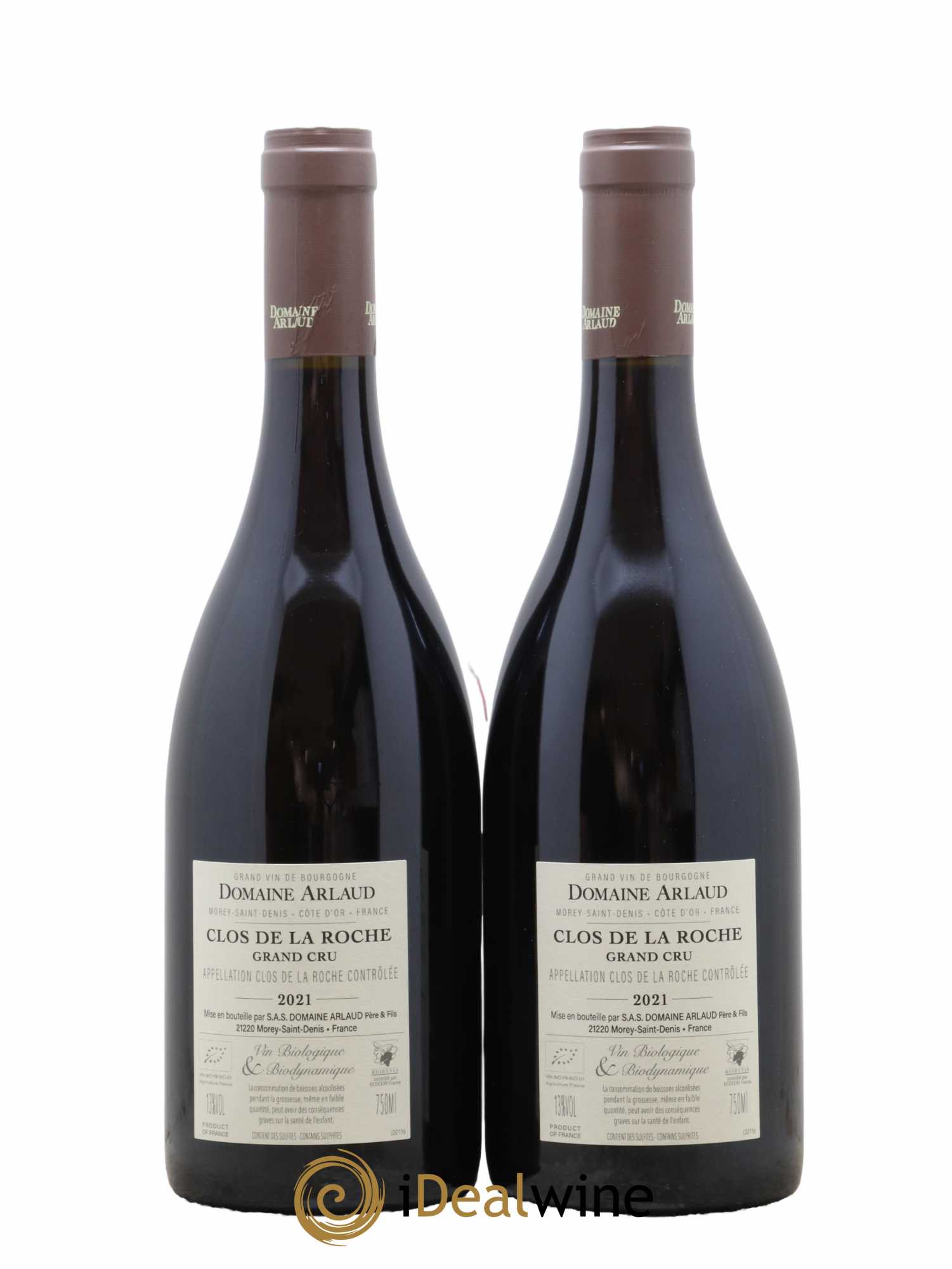 Clos de la Roche Grand Cru Arlaud 2021 - Lot de 2 bouteilles - 1